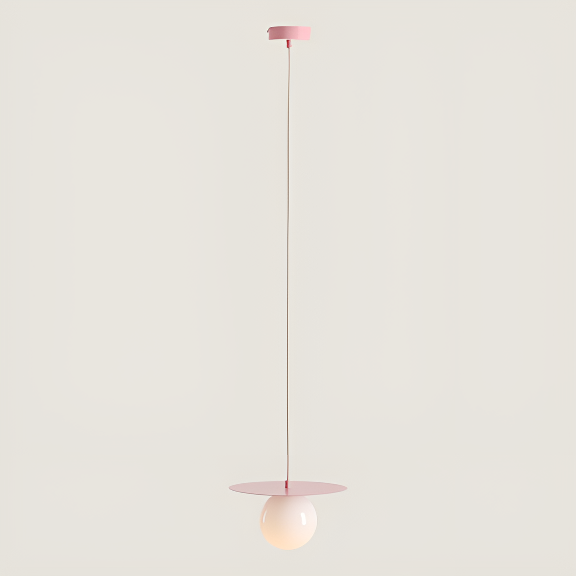 Hanging lamp Loop pink