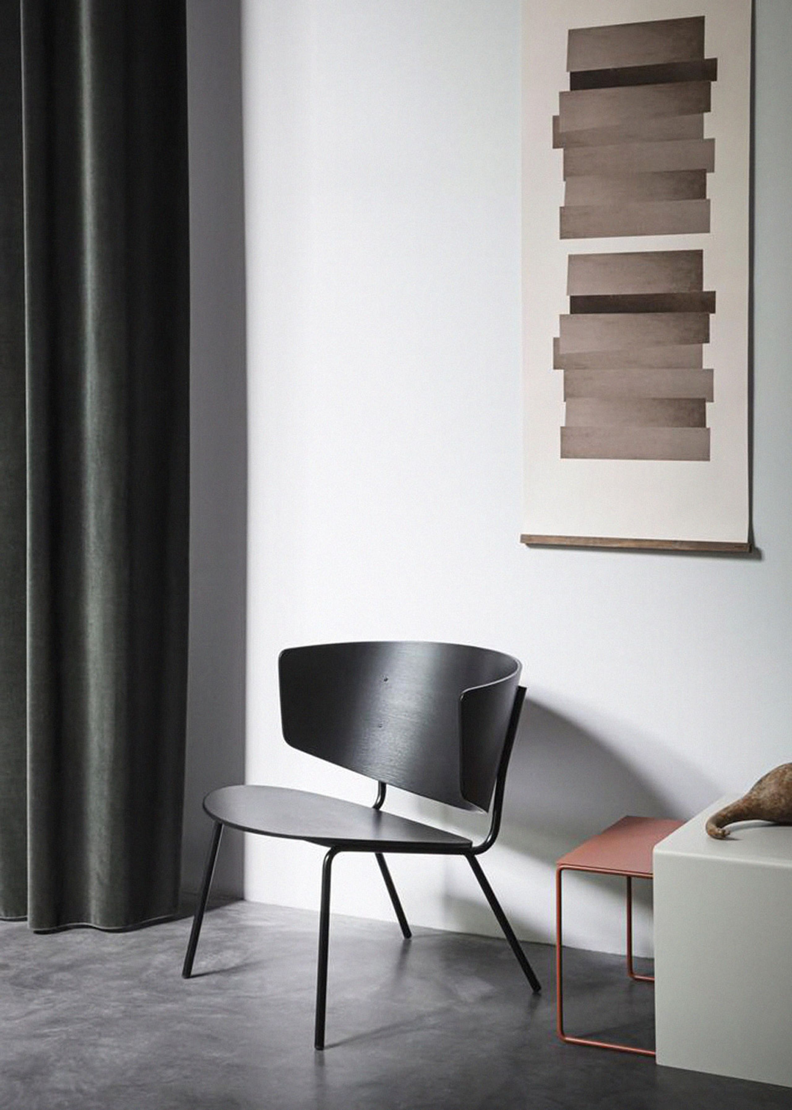 Fotel HERMAN LOUNGE čierny