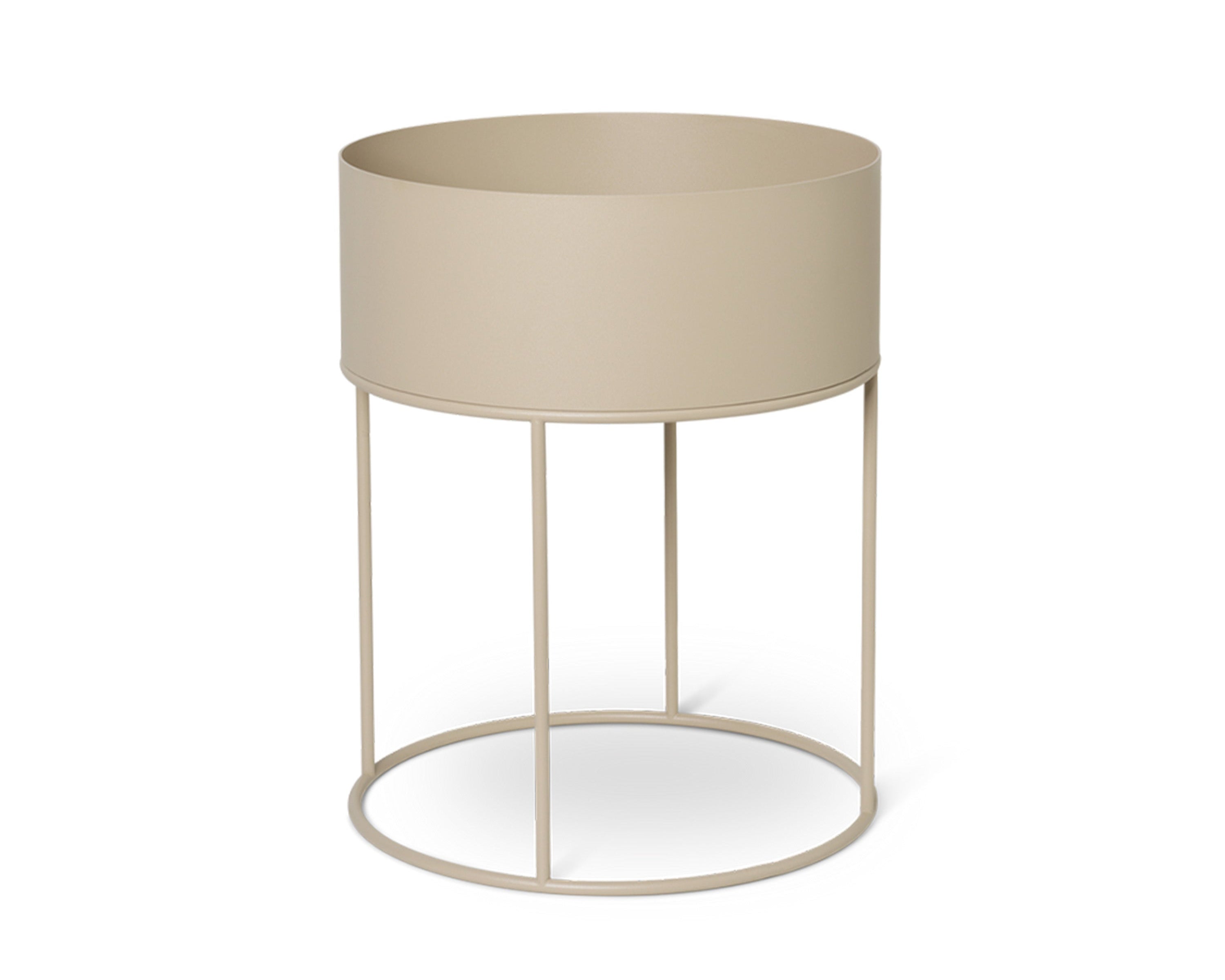 Kvetináč okrúhly PLANT BOX ROUND béžový