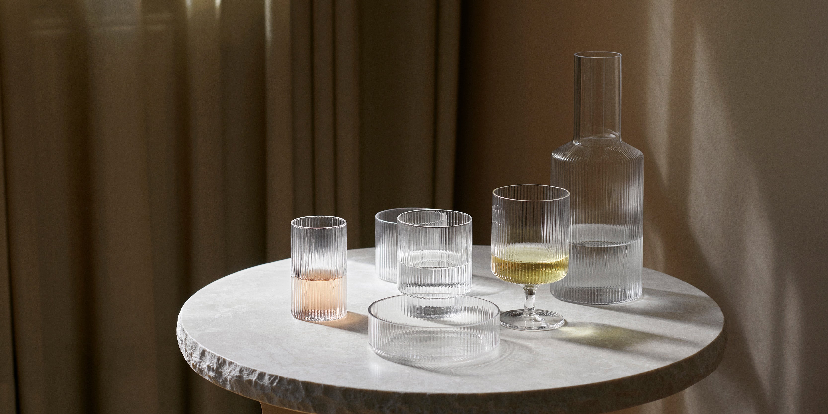 RIPPLE Bowl Set Hand-Blown Glass