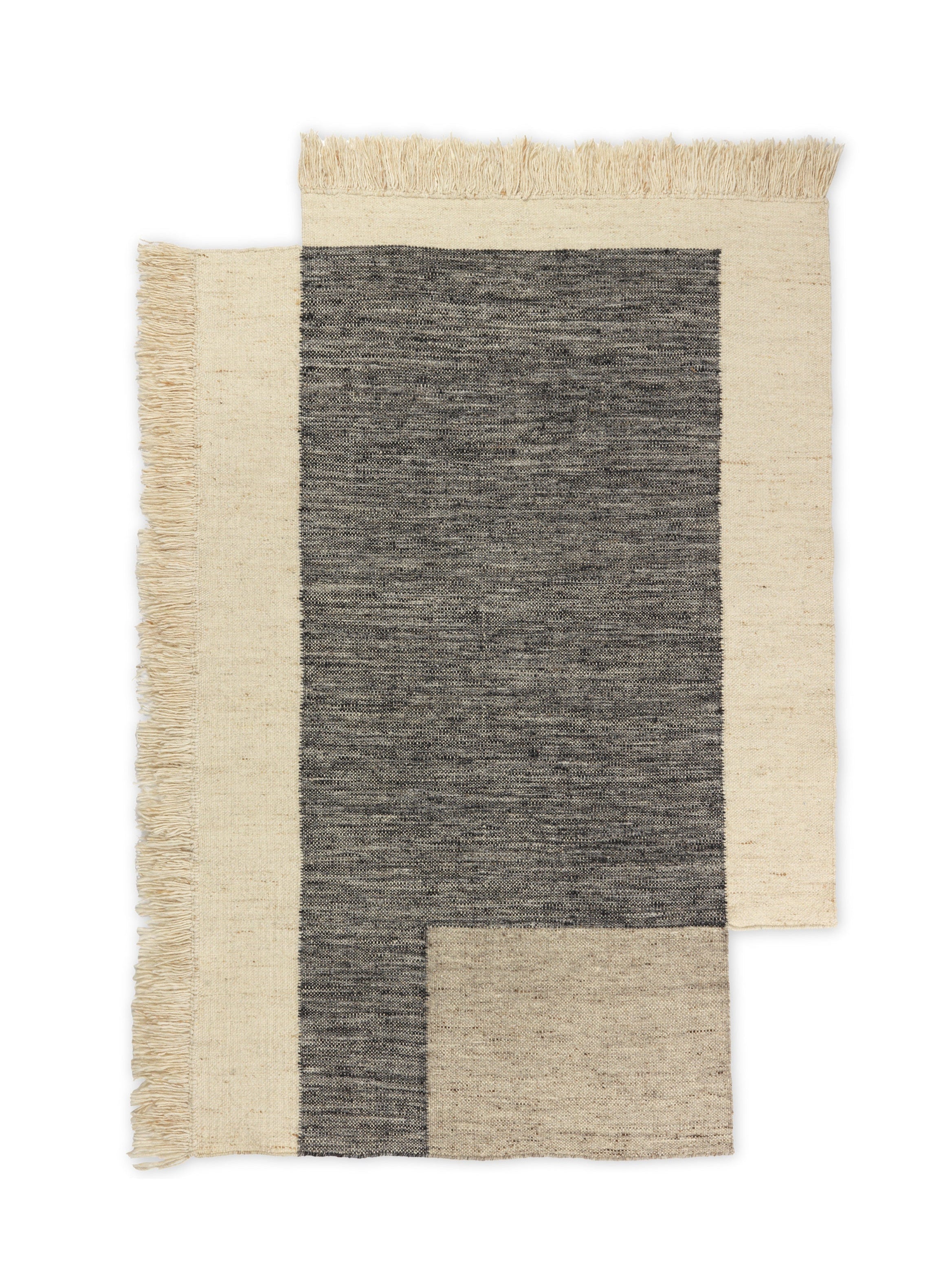COUNTER gray rug with beige
