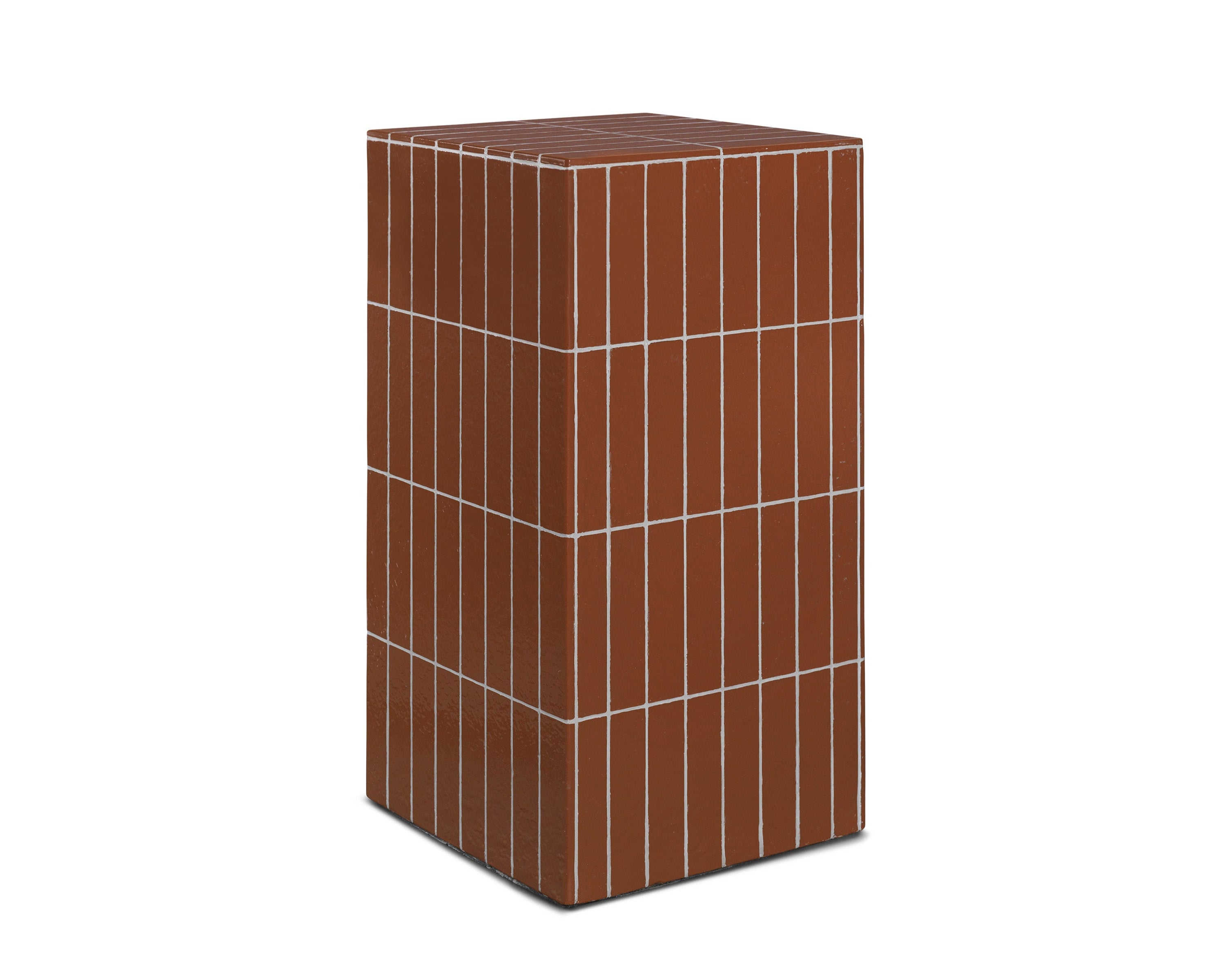 Stolik boczny PILLAR PEDESTAL brązowy beton