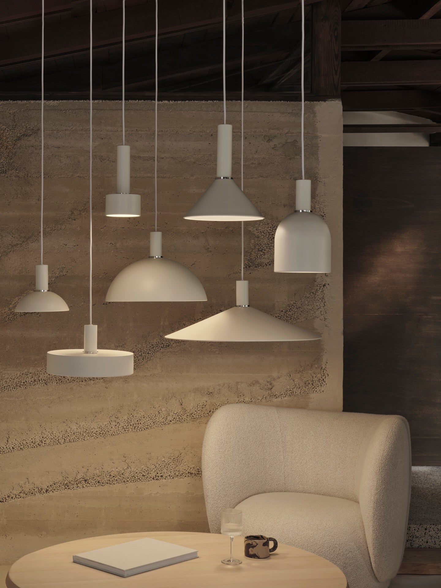 Bell white lampshade