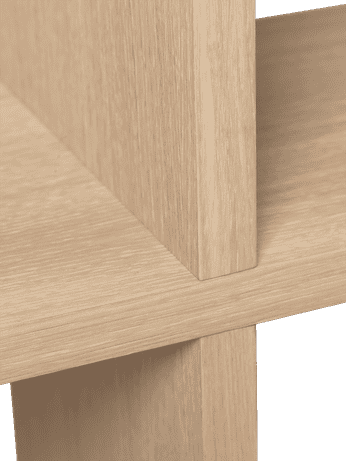Book bookcase oak wood