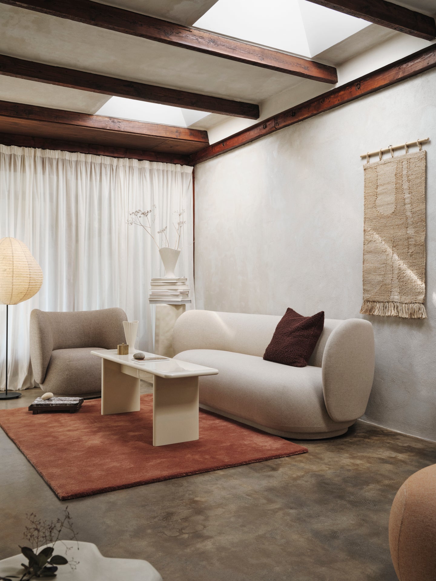4-seater sofa Rico brushed sand
