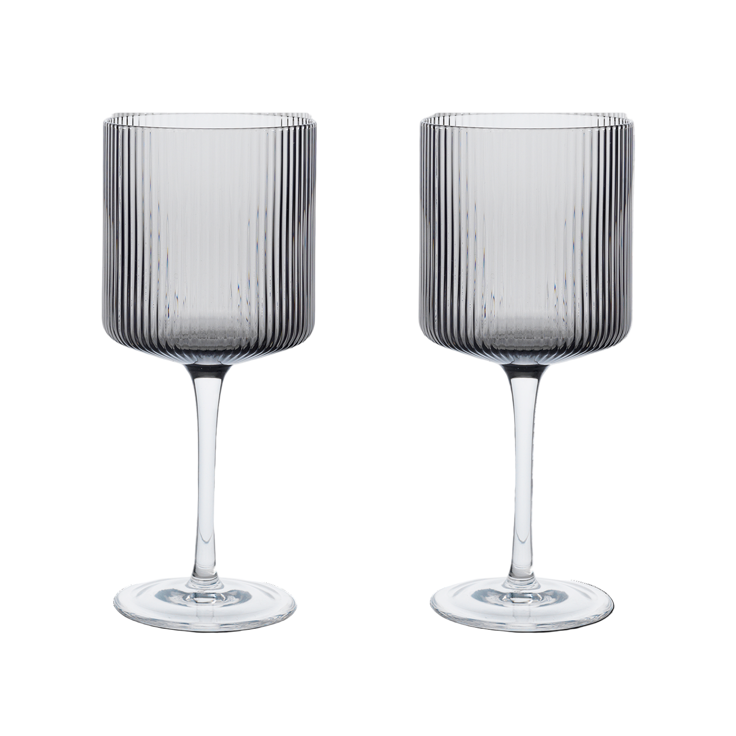 Súprava pohárov na červené víno RIPPLE dymové sklo