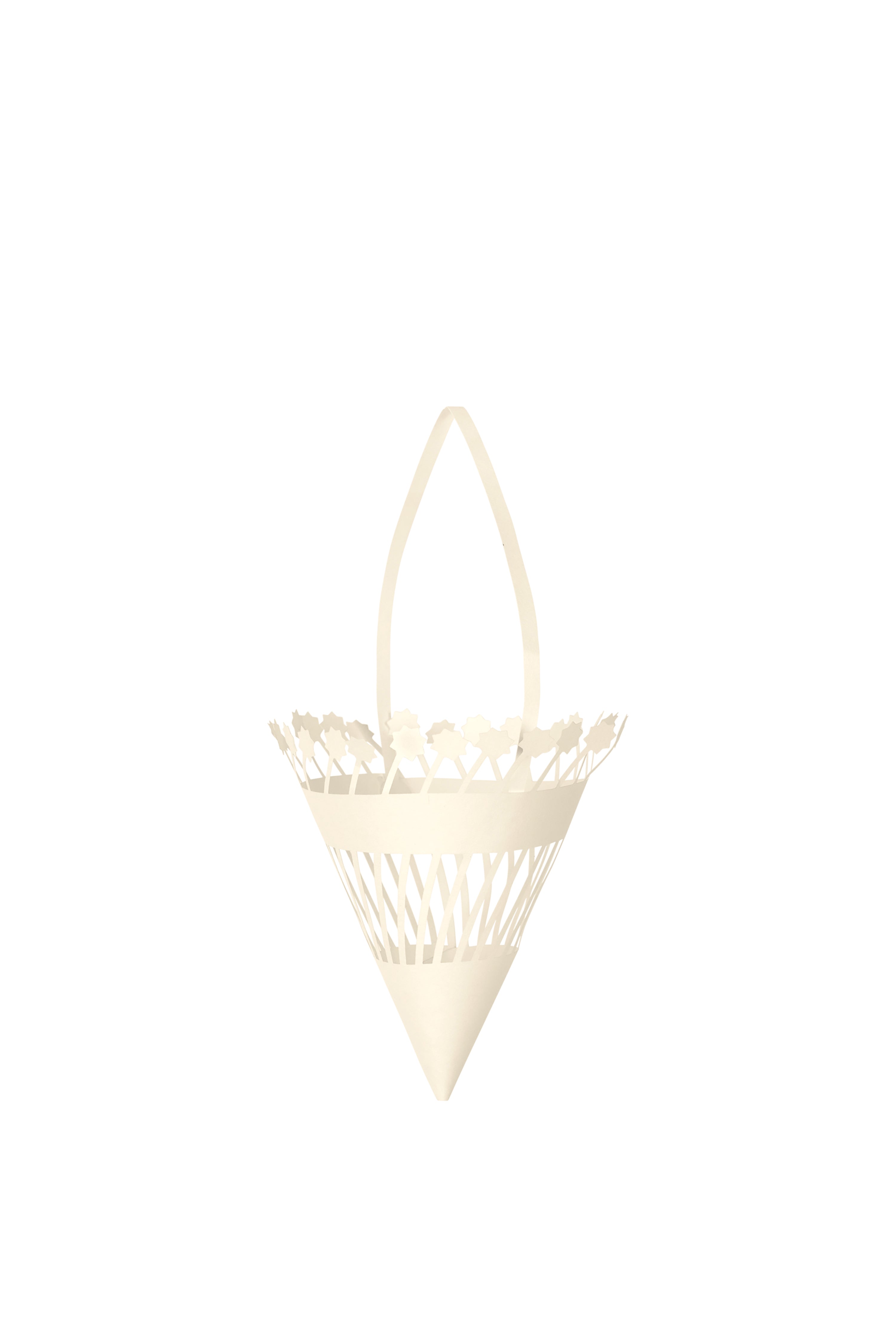 Súprava vianočných dekorácií PAPIEROVÉ KUŽELE biela