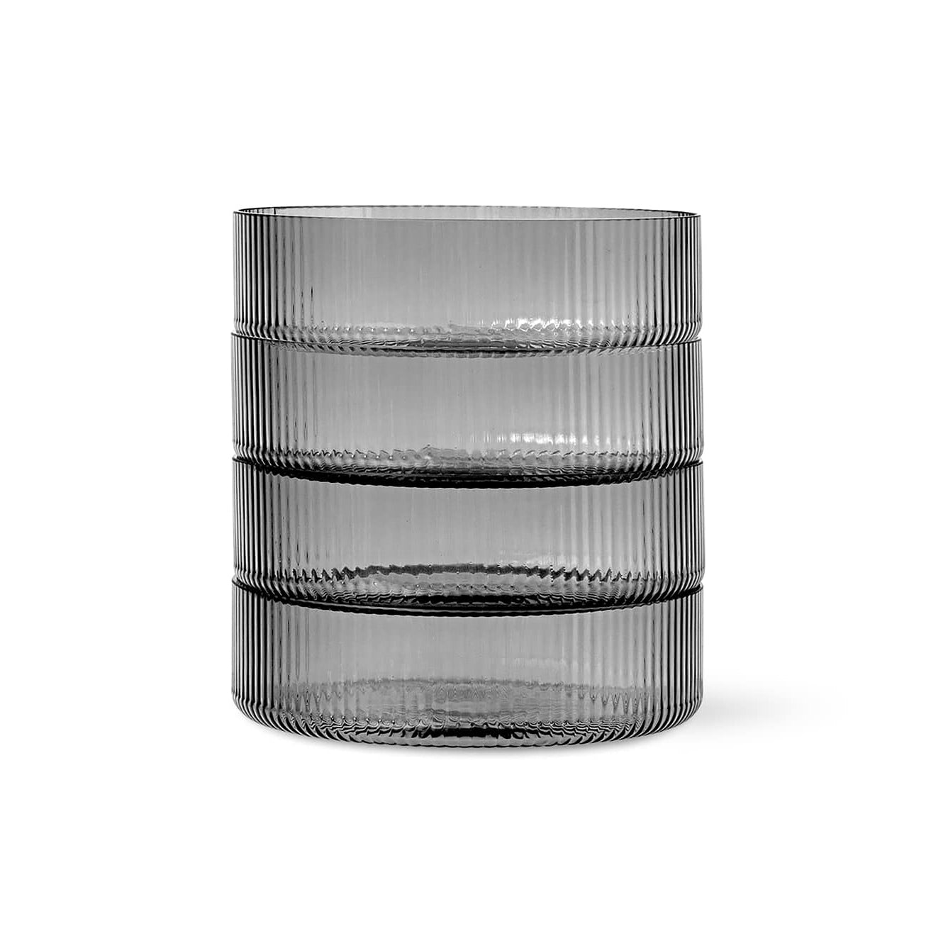 Súprava misiek RIPPLE dymové sklo