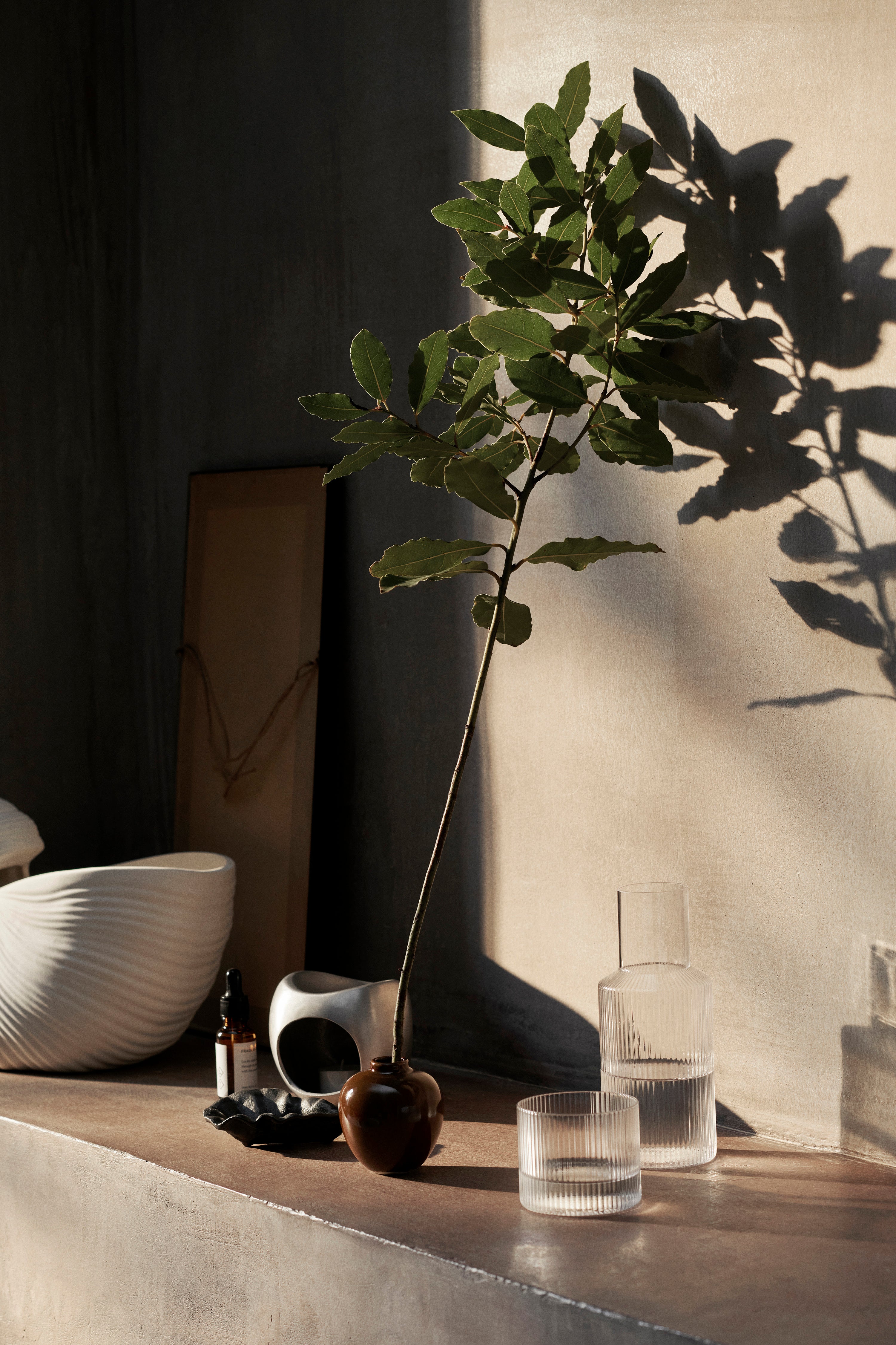 RIPPLE LOW glass set hand-blown glass