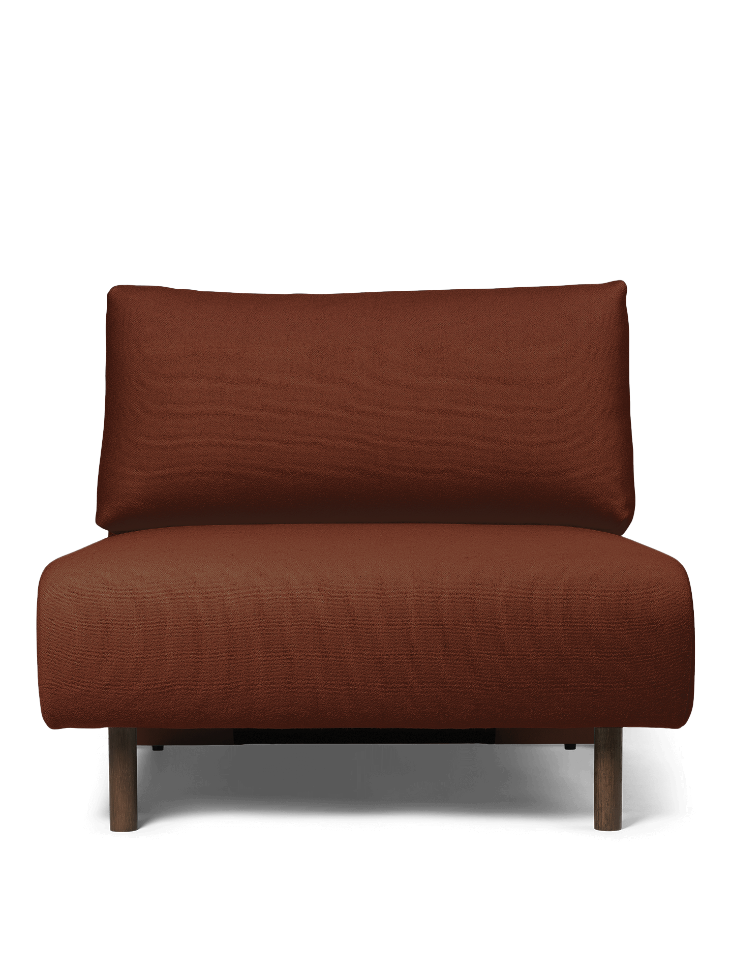 Dase modular sofa - the middle element rusty brown tonus