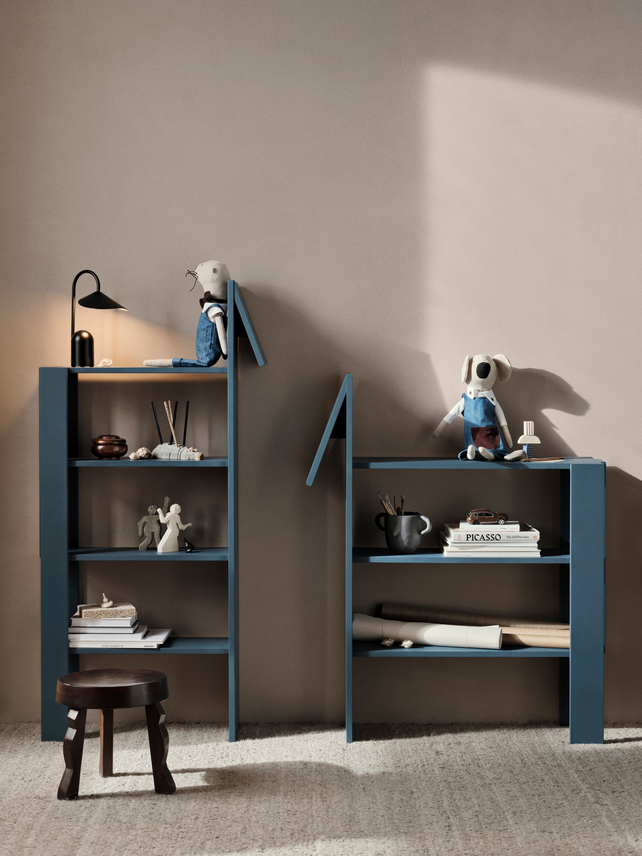 HORSE BOOKCASE dark blue