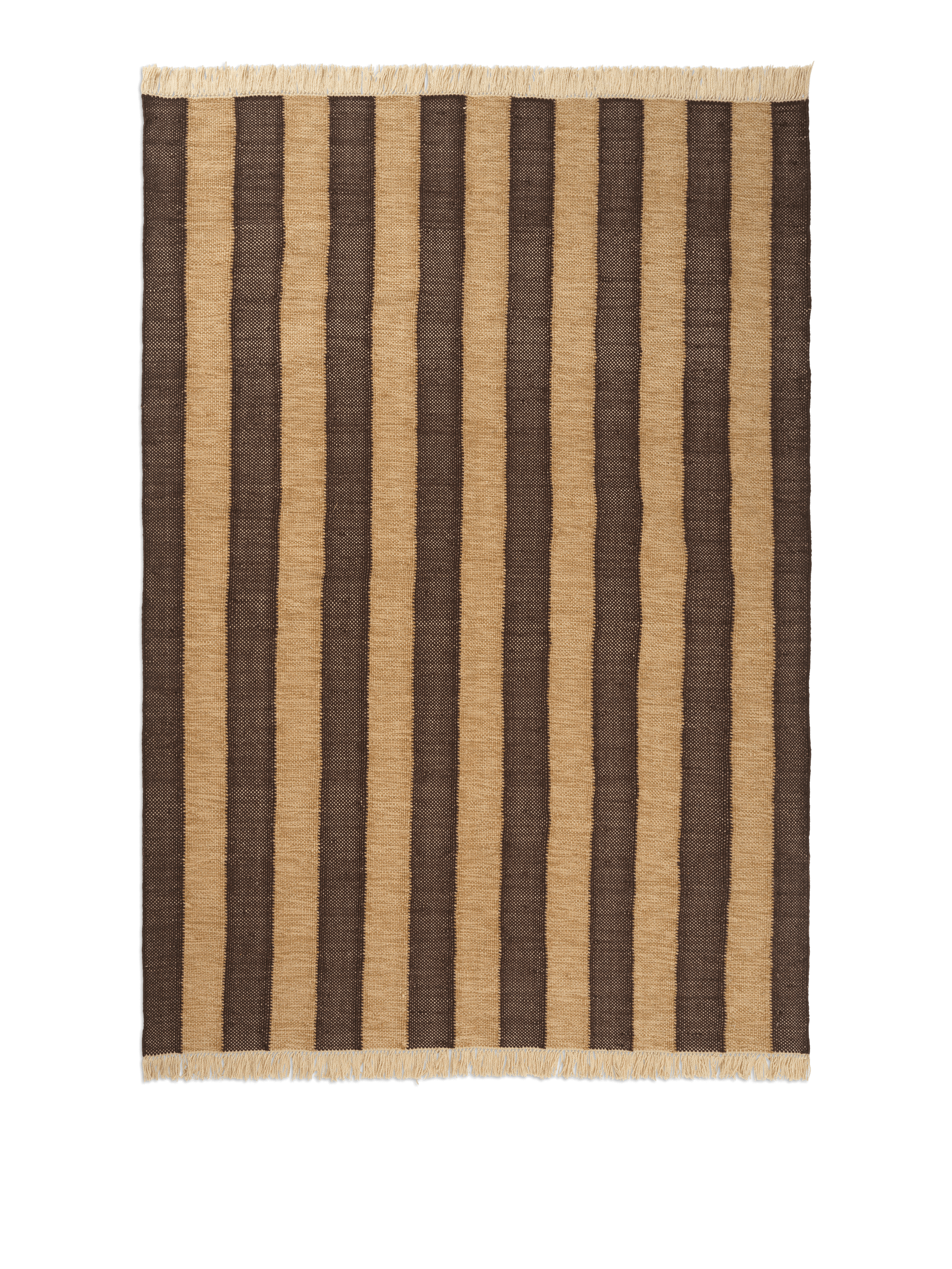 IVES chocolate rug with beige