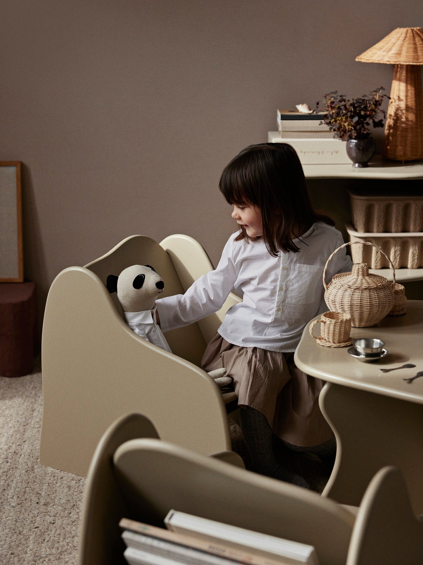 SLOPE children's table beige