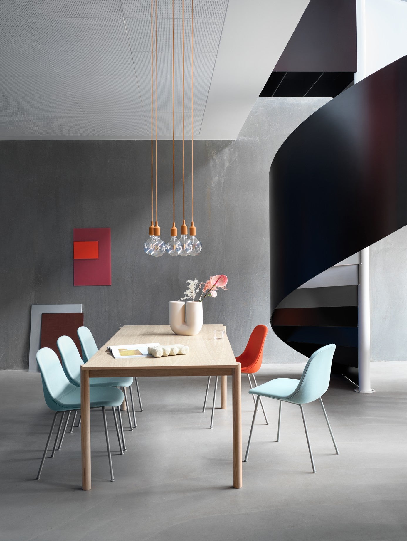 Závesná lampa E27 oranžová