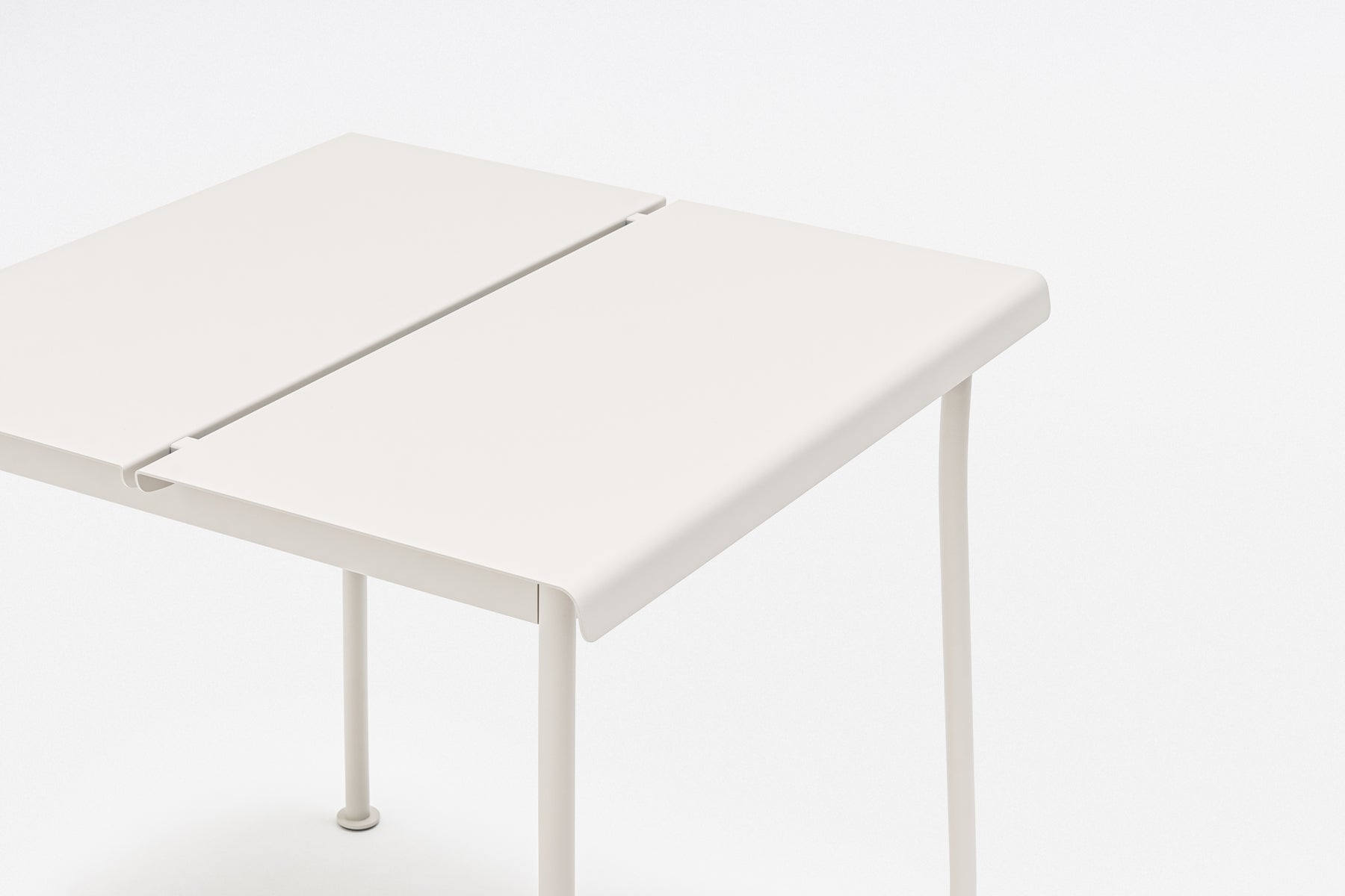 Galvanized steel square table