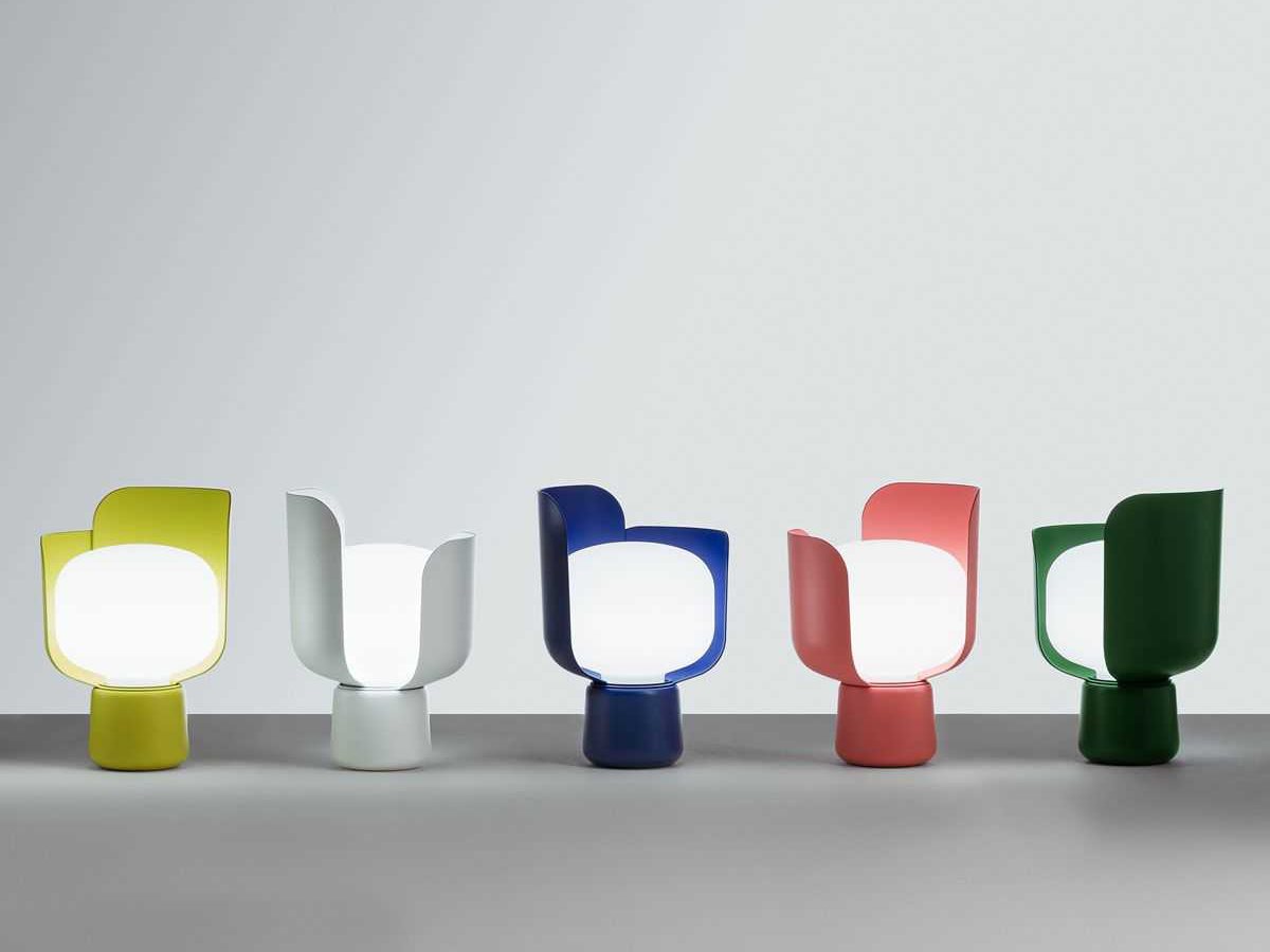 Stolná lampa BLOM ružová