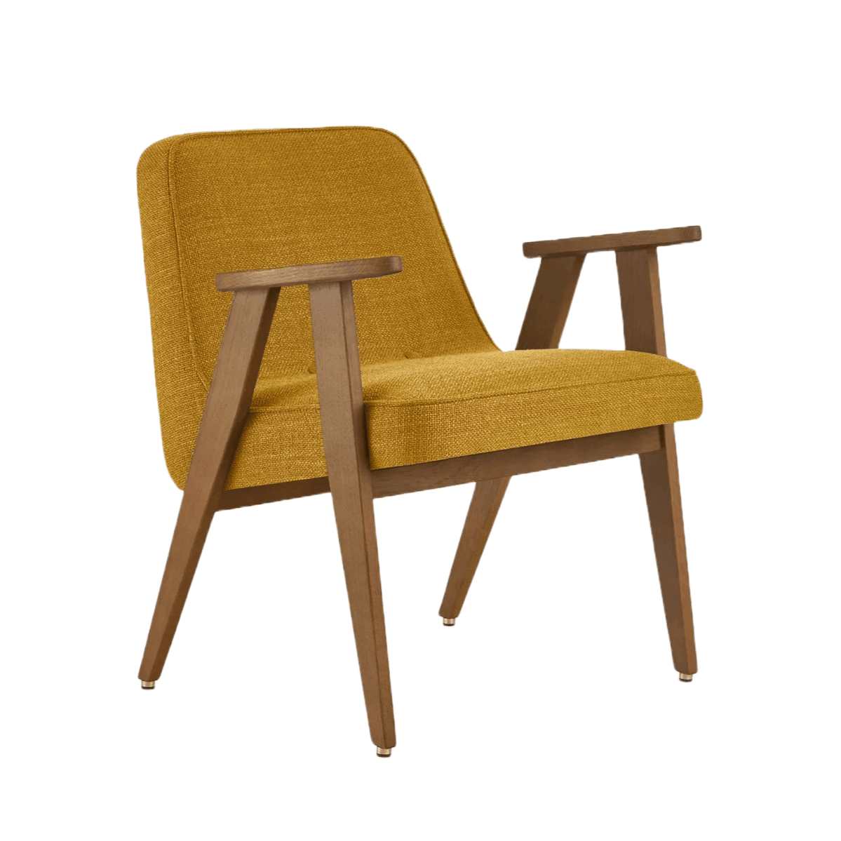 Fotel 366 żółty w tkaninie Coco Mustard 366 concept    Eye on Design