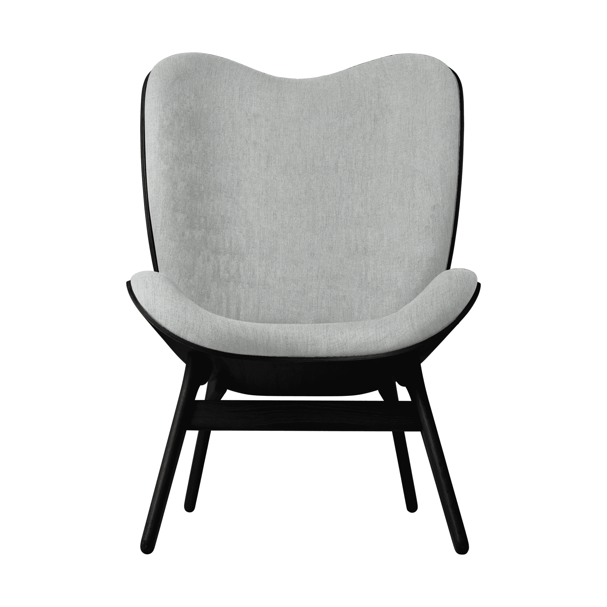 Fotel CONVERSATION PIECE TALL baby blue z czarną podstawą UMAGE    Eye on Design