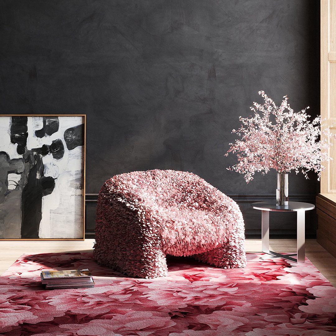 Armchair HORTENSIA petals Moooi Eye on Design