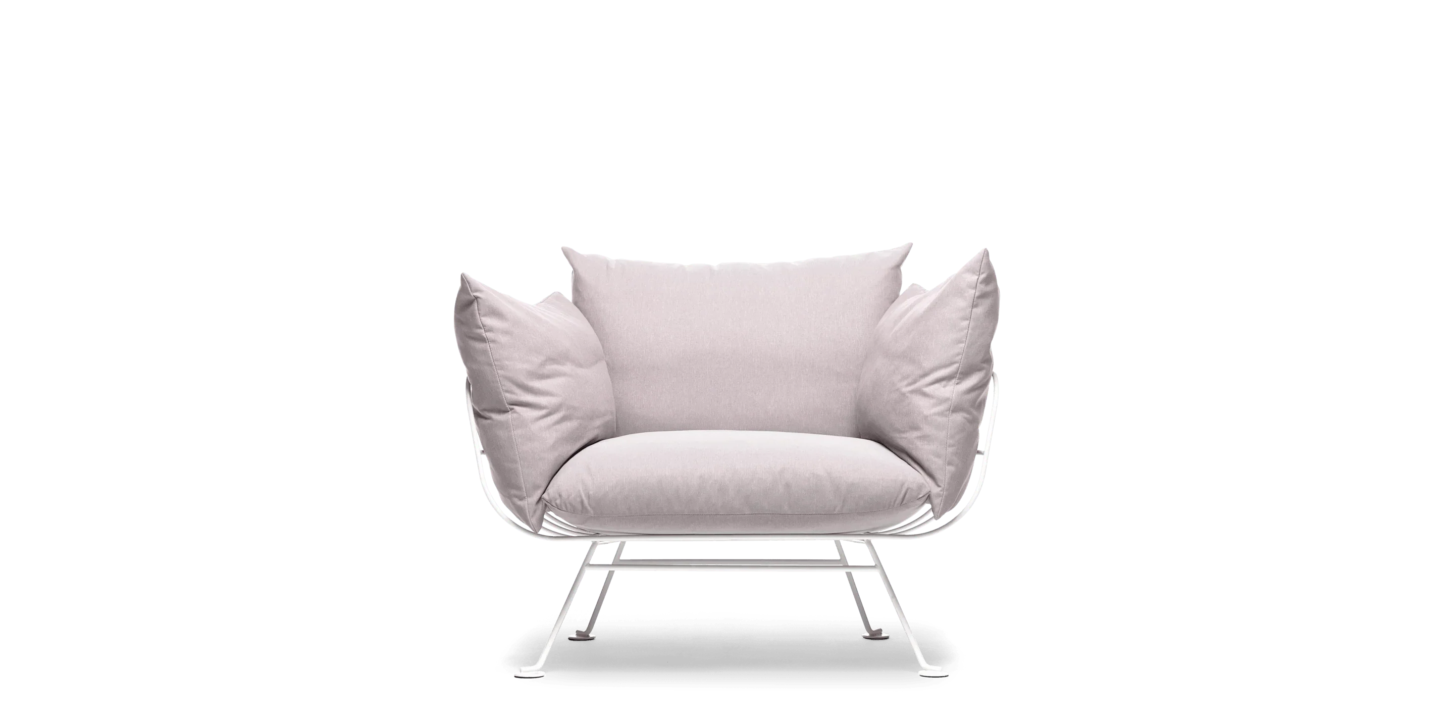 Armchair NEST white base Moooi Eye on Design