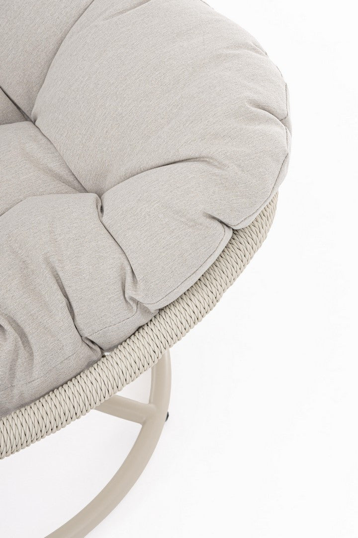 Otáčajúce sa vonkajšie kreslo EMERY svetlo béžové