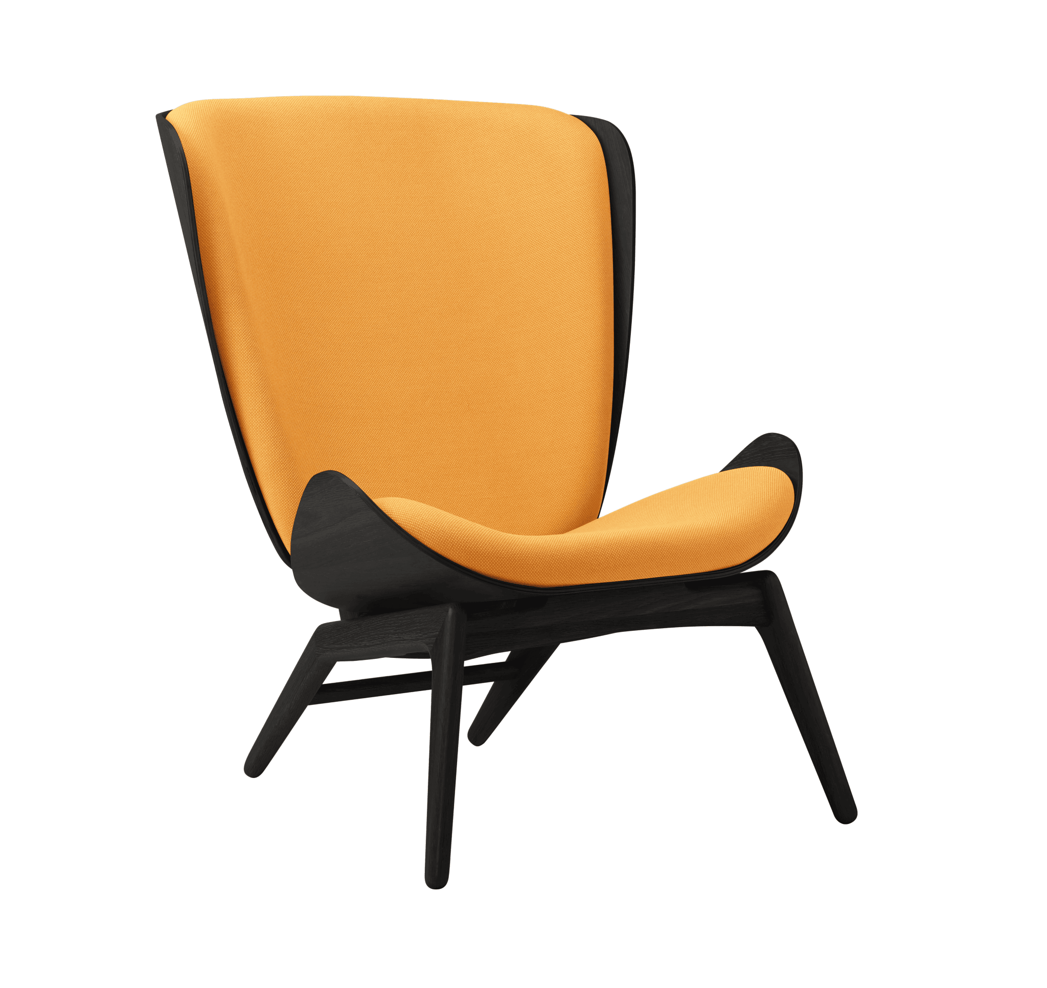 Fotel READER bursztynowy z czarną podstawą UMAGE    Eye on Design