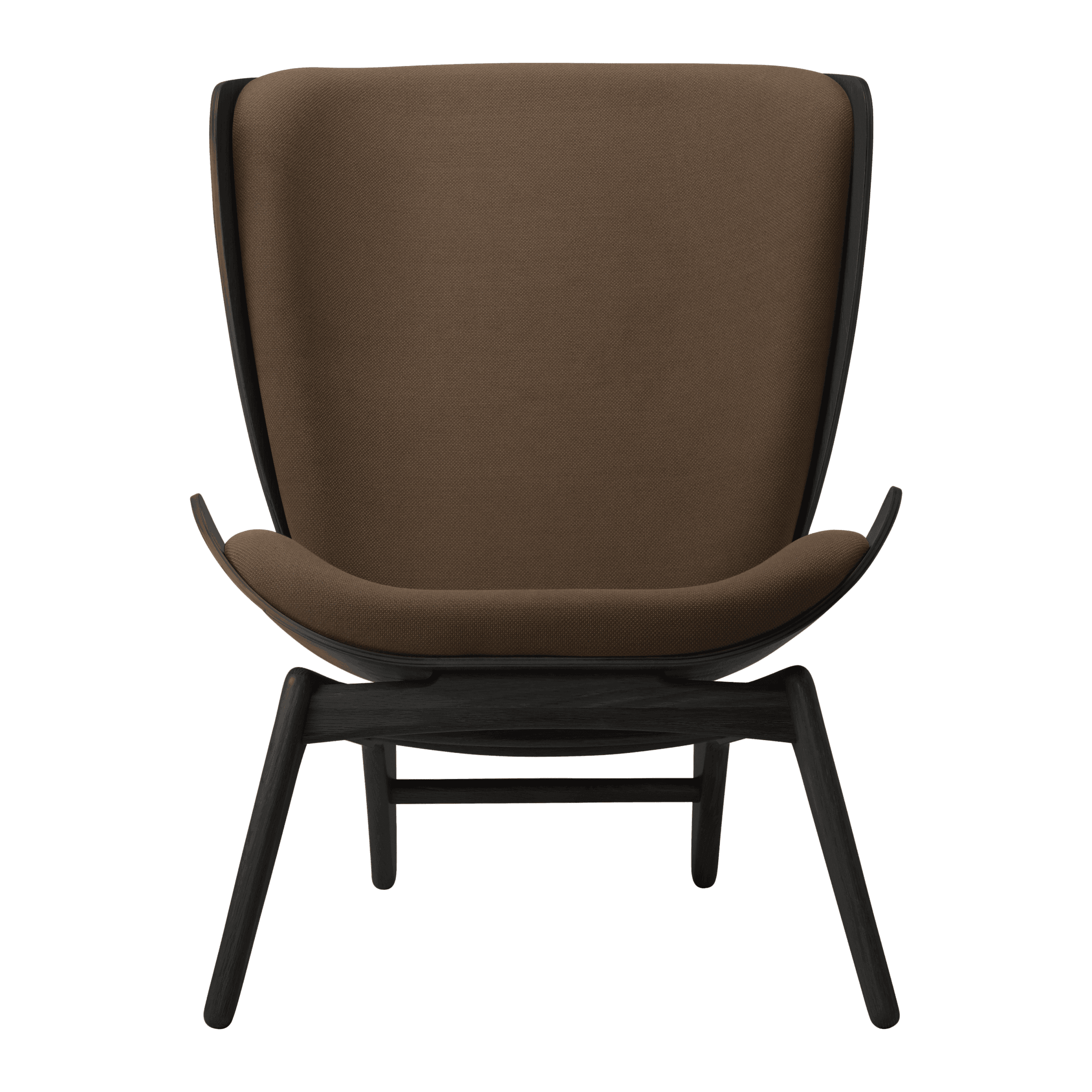 Fotel READER kawowy z czarną podstawą UMAGE    Eye on Design