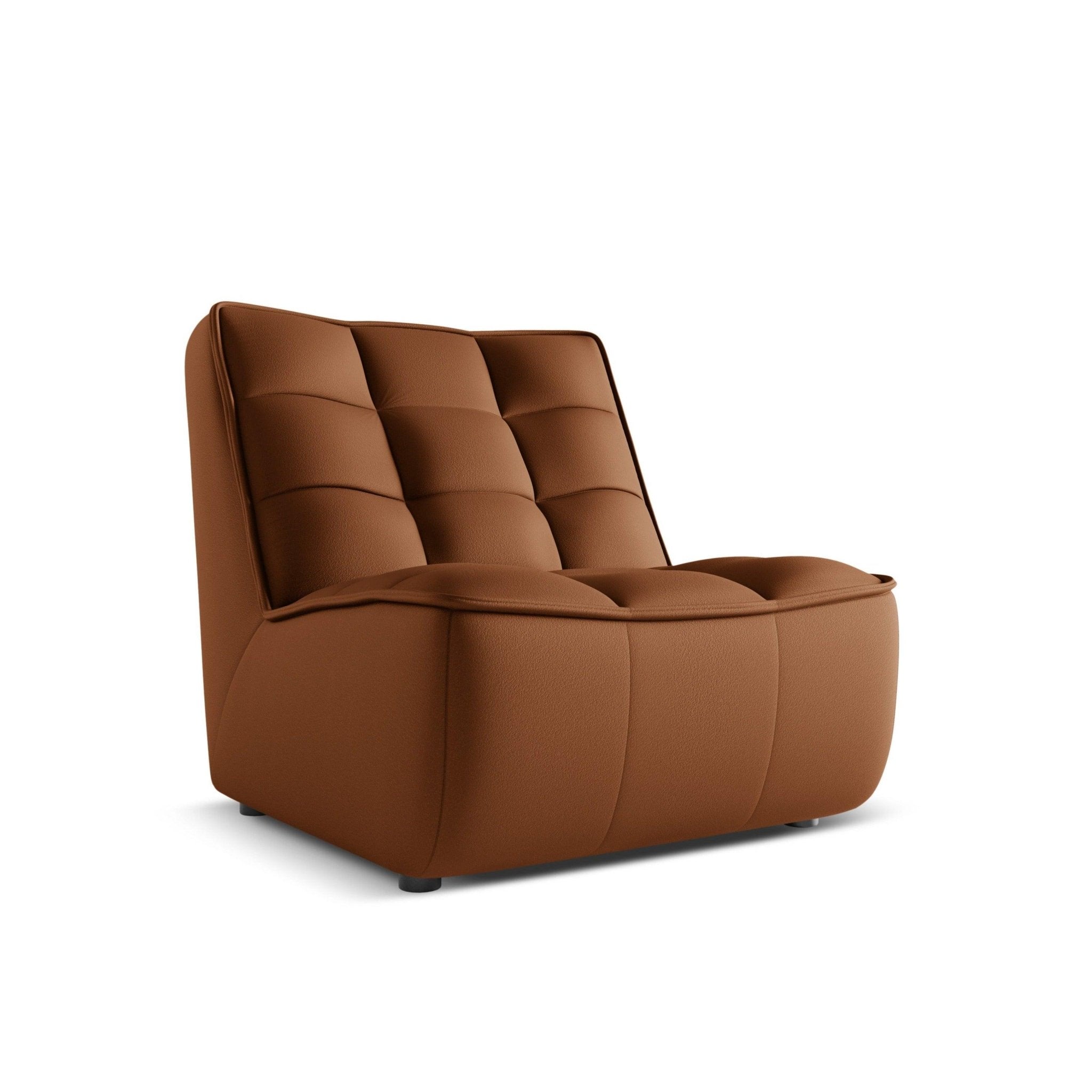 Fotel skórzany MONI brązowy Maison Heritage    Eye on Design