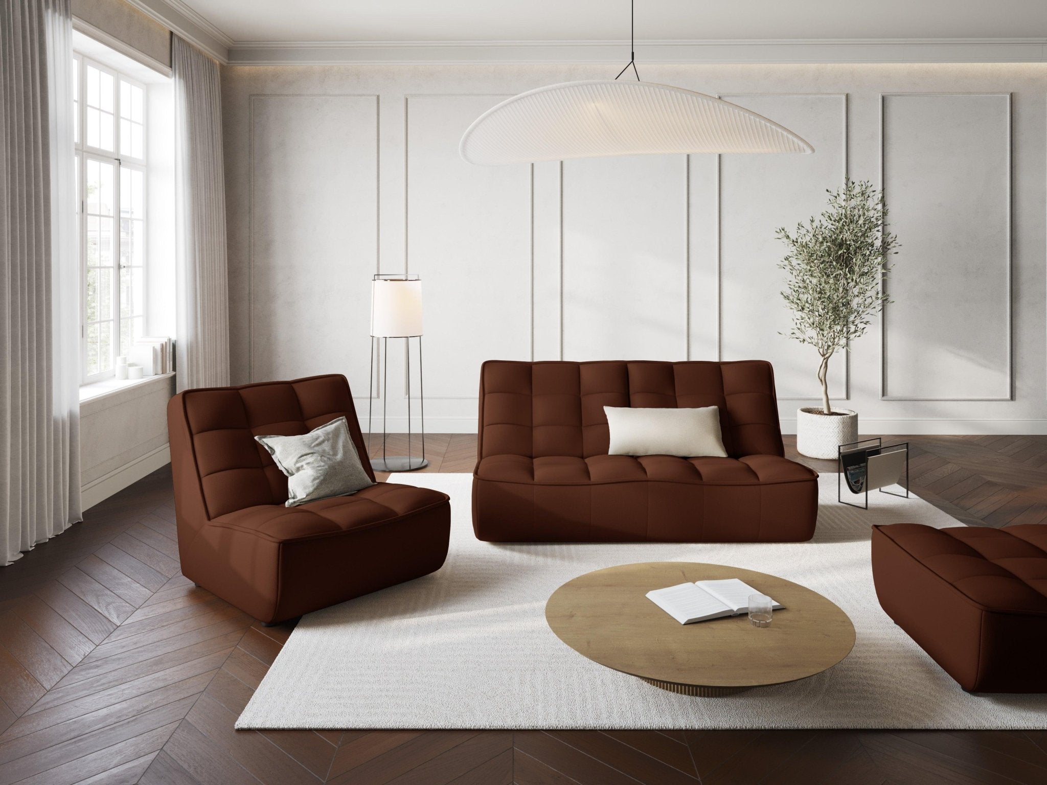 Fotel skórzany MONI czekoladowy Maison Heritage    Eye on Design