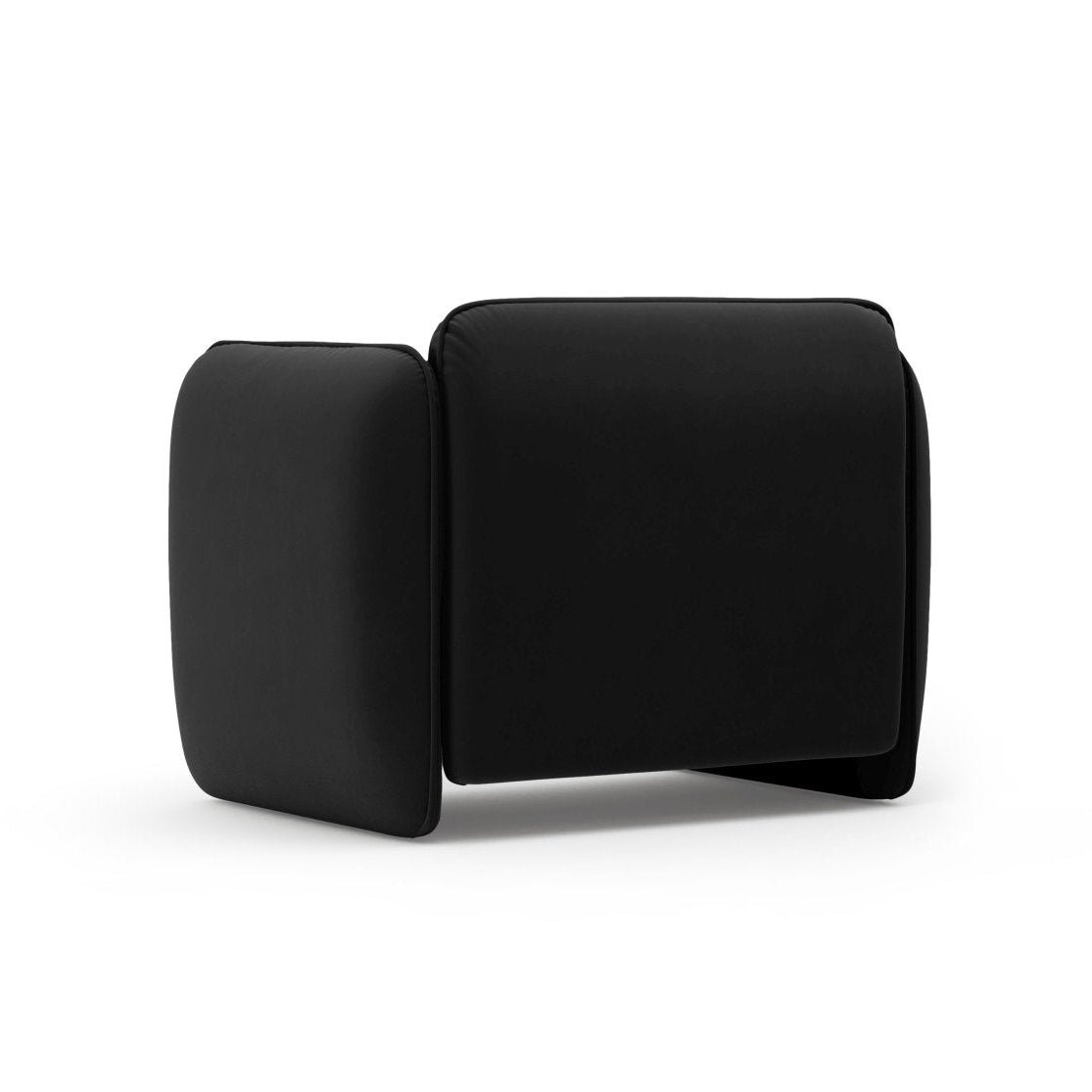 velvet armchair GEORGIA black
