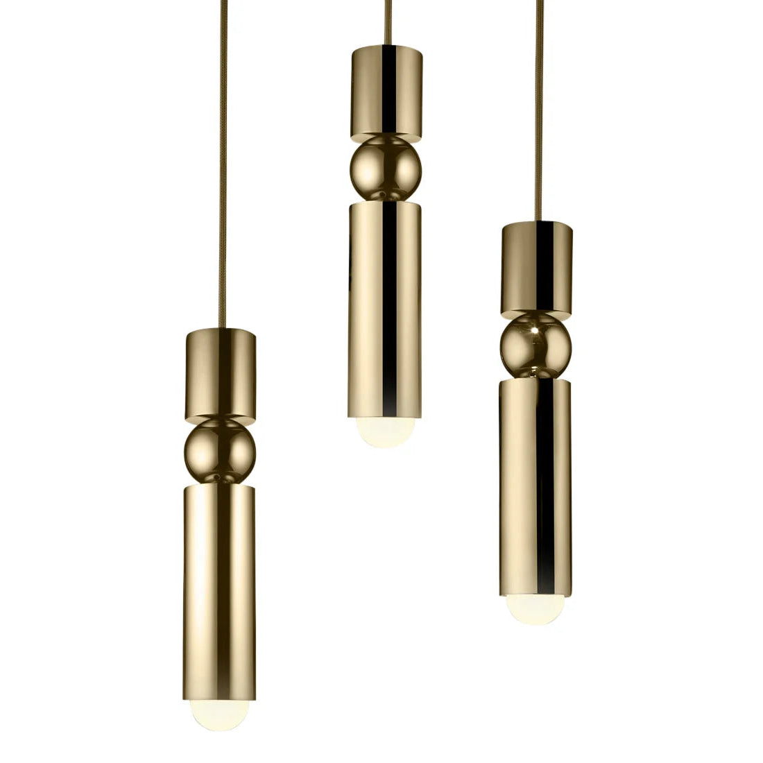 Lampa visiacá 3-bodová FULCRUM mosadzná