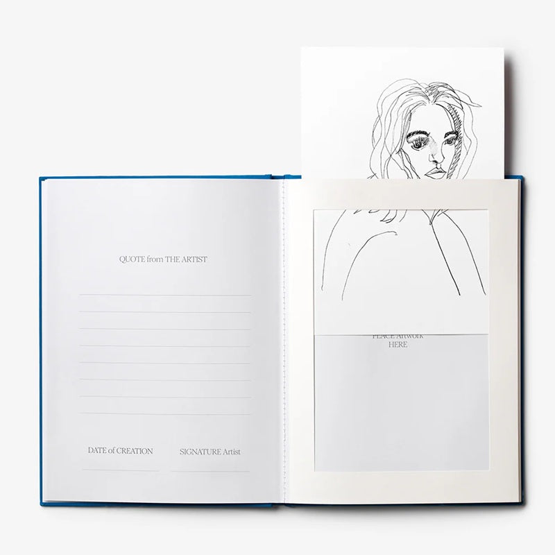 Album na kreslenie GREAT ART modrý s bielym