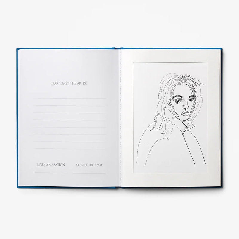 Album na kreslenie GREAT ART modrý s bielym