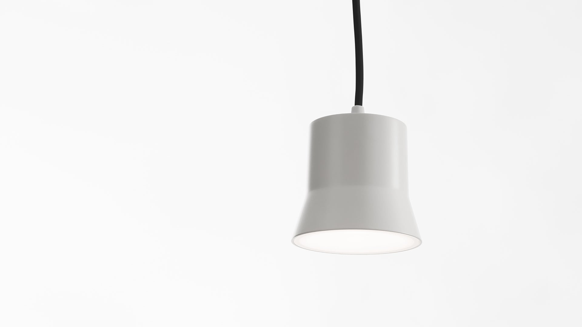 Závesná lampa GIÒ LIGHT DECENTRATA biela