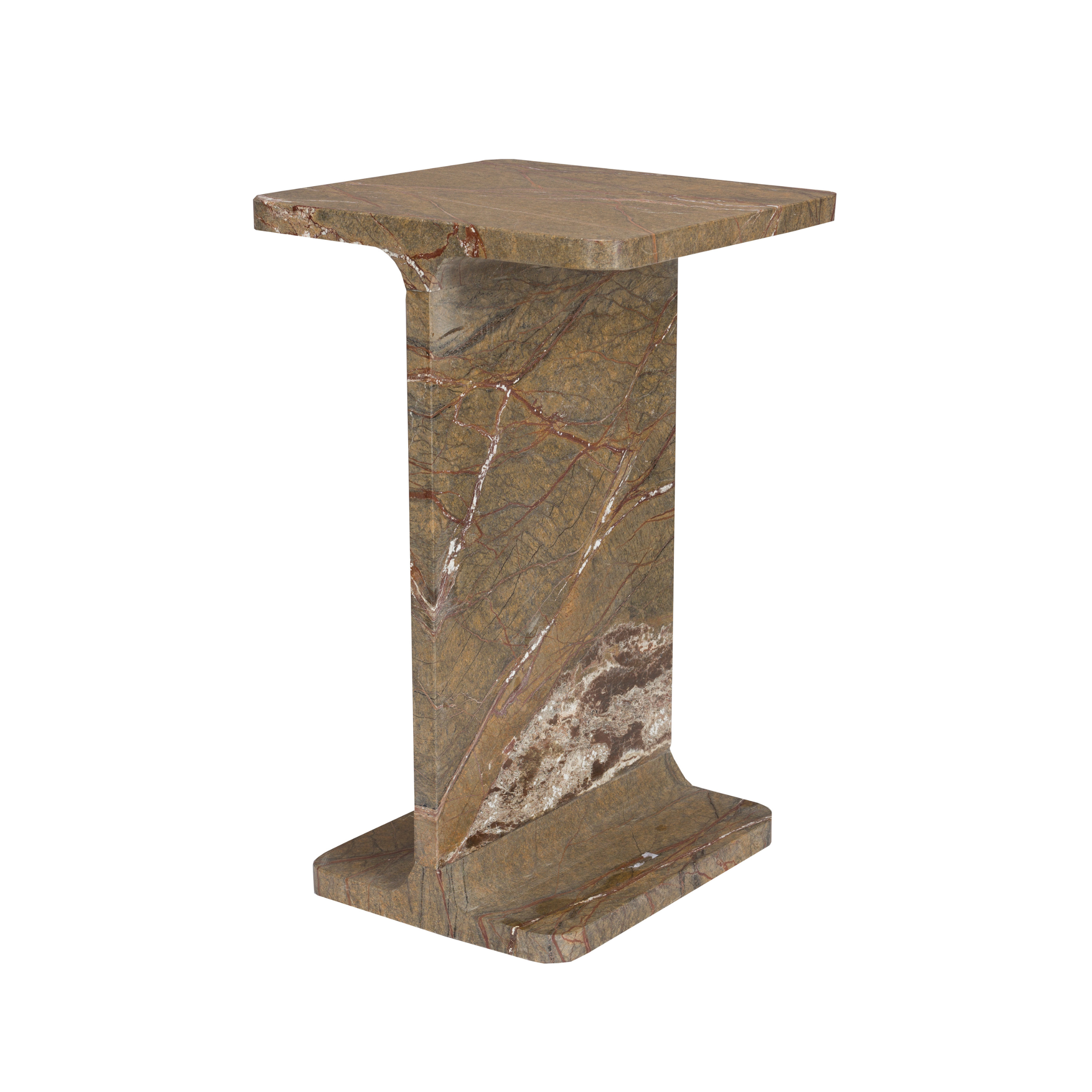 SATPURA side table brown marble