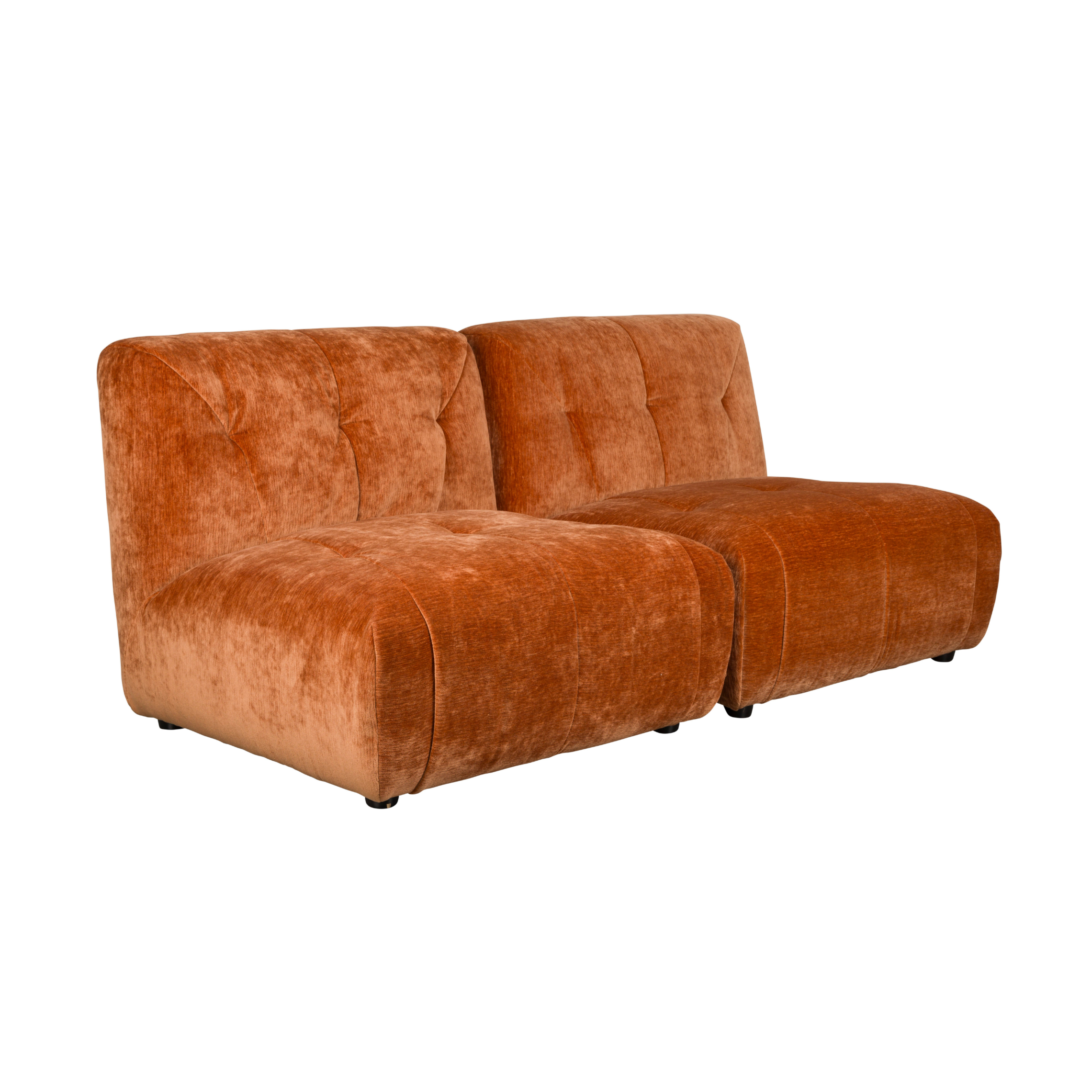 2-seater Sofa GIADA copper velvet