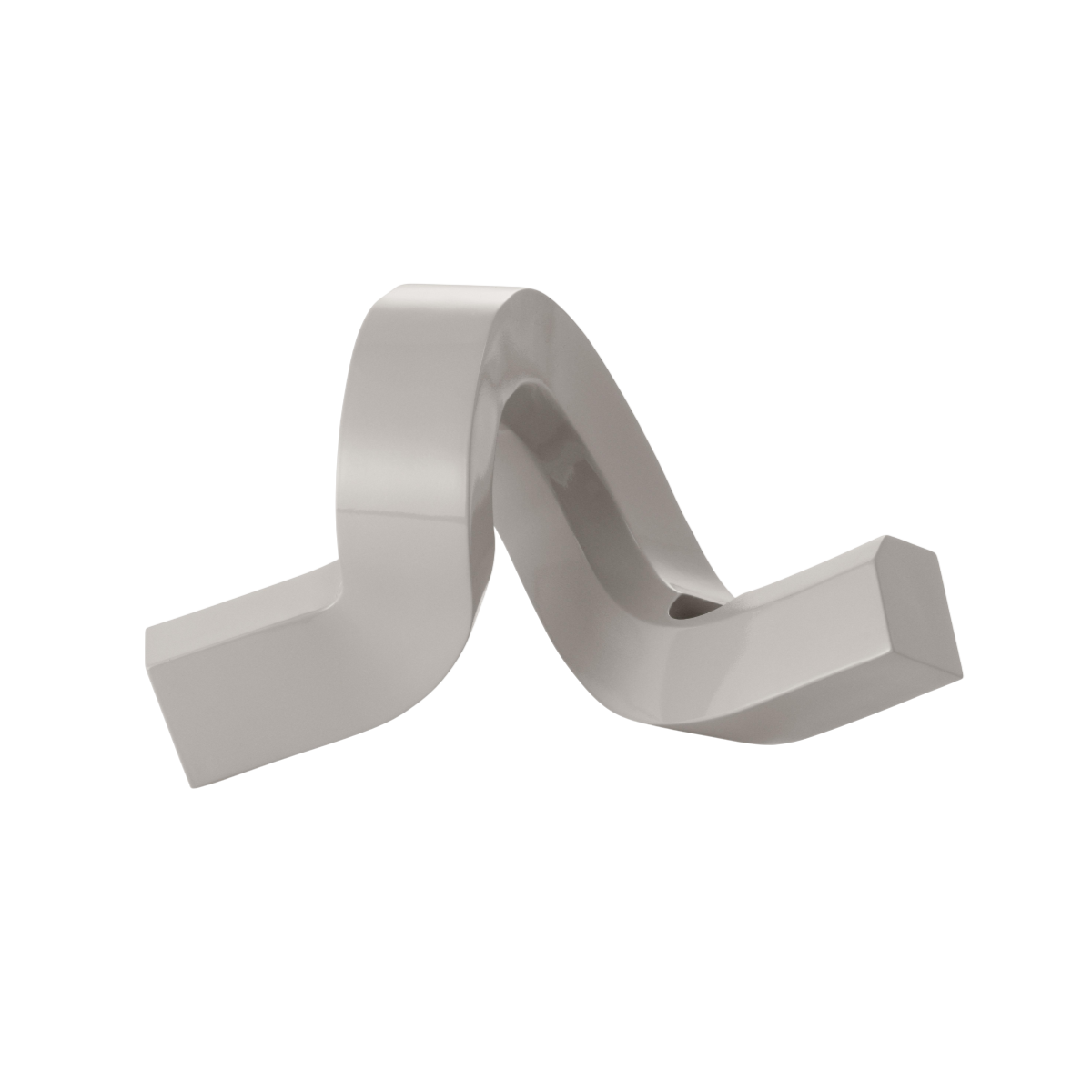 Świecznik CROOKED ONE ciepły szary