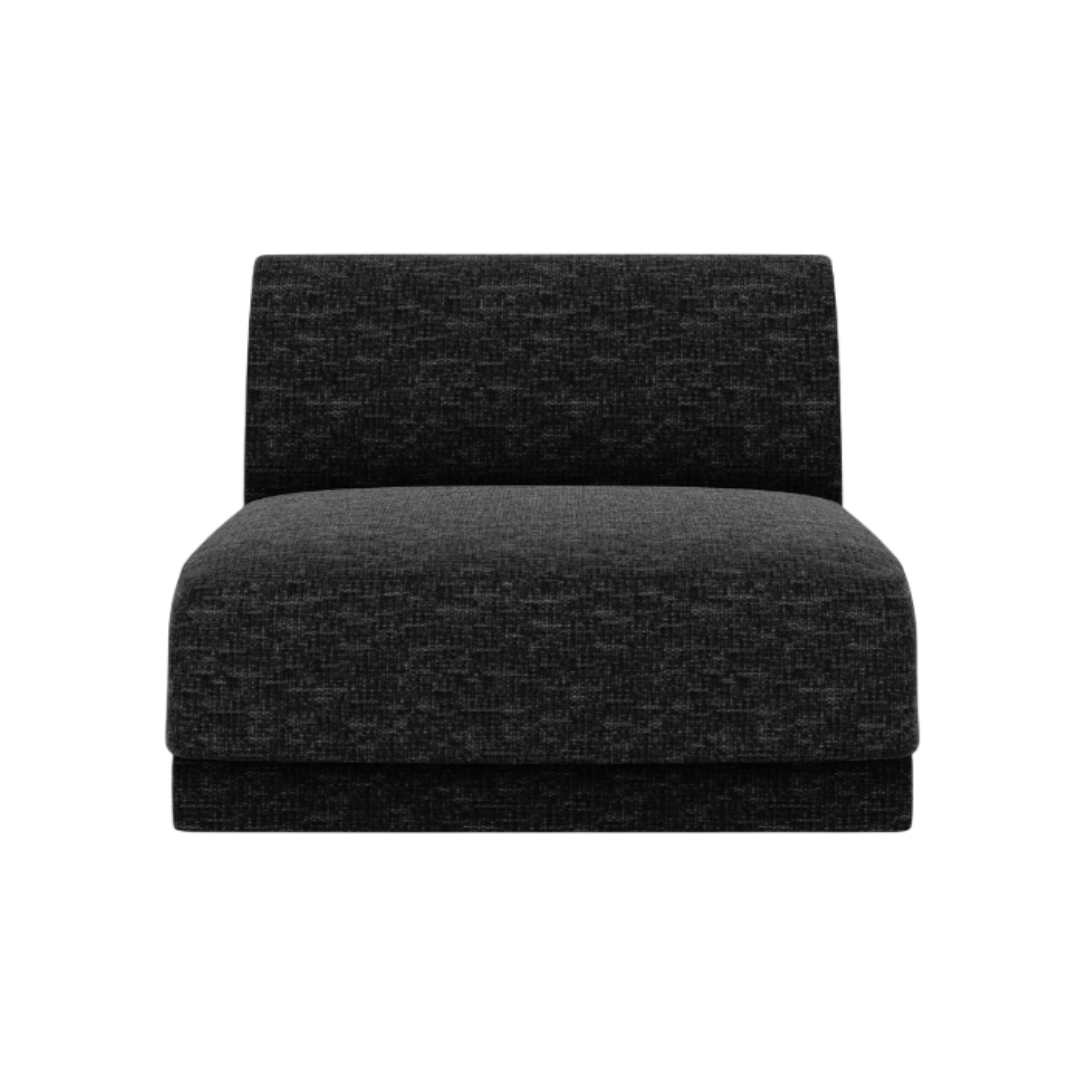 Fotel / moduł MILEY czarny szenil jedwabisty