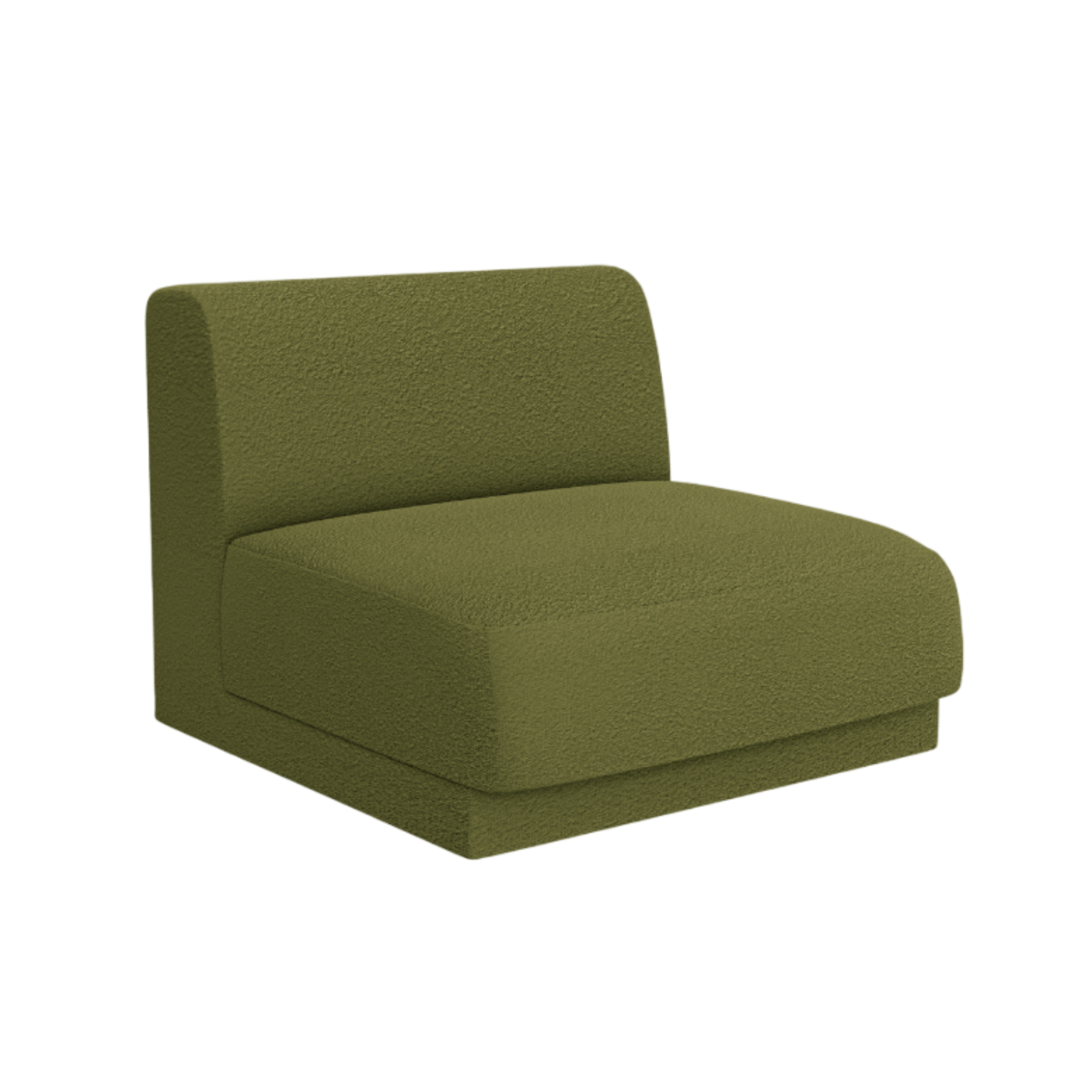 Fotel / modul MILEY zelený boucle