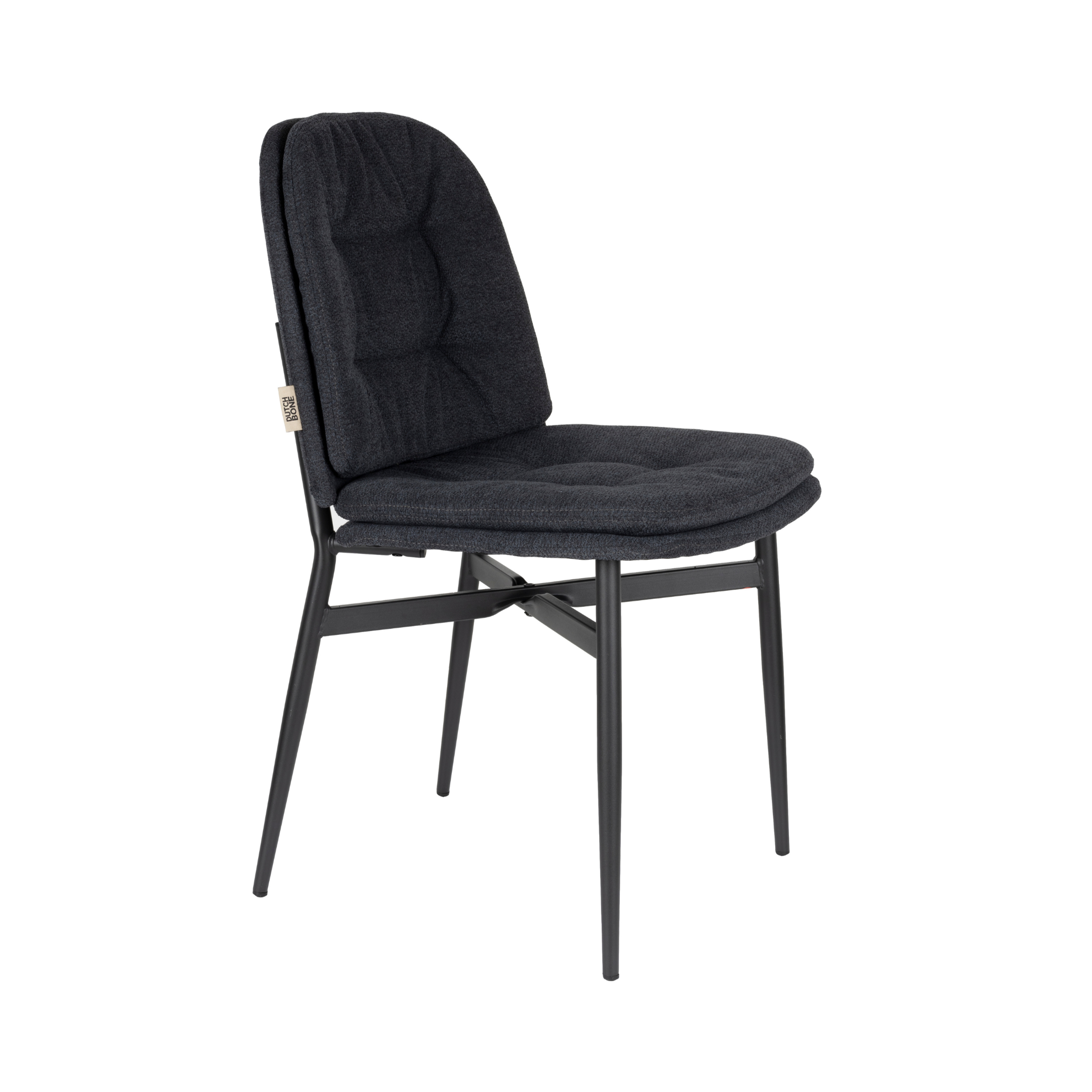 JADE chair dark blue with black base