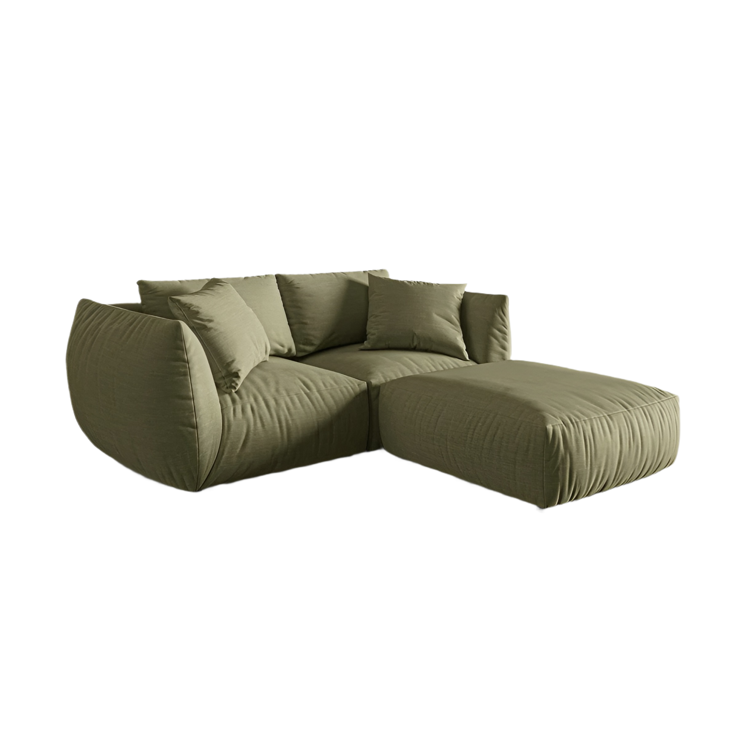 Rohová sedačka CHRIS jasnozelený szenil