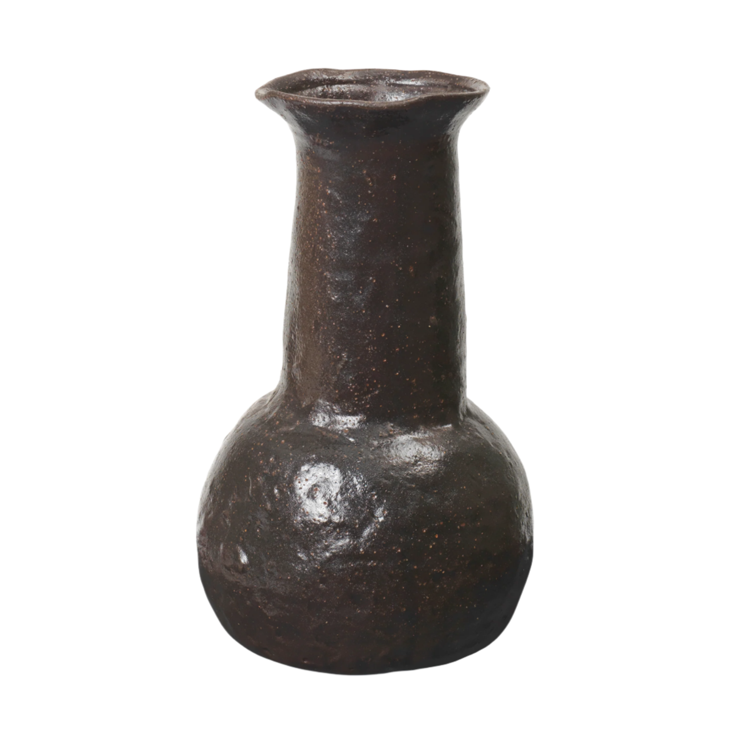 Váza DORO BOTTLE tmavohnedá