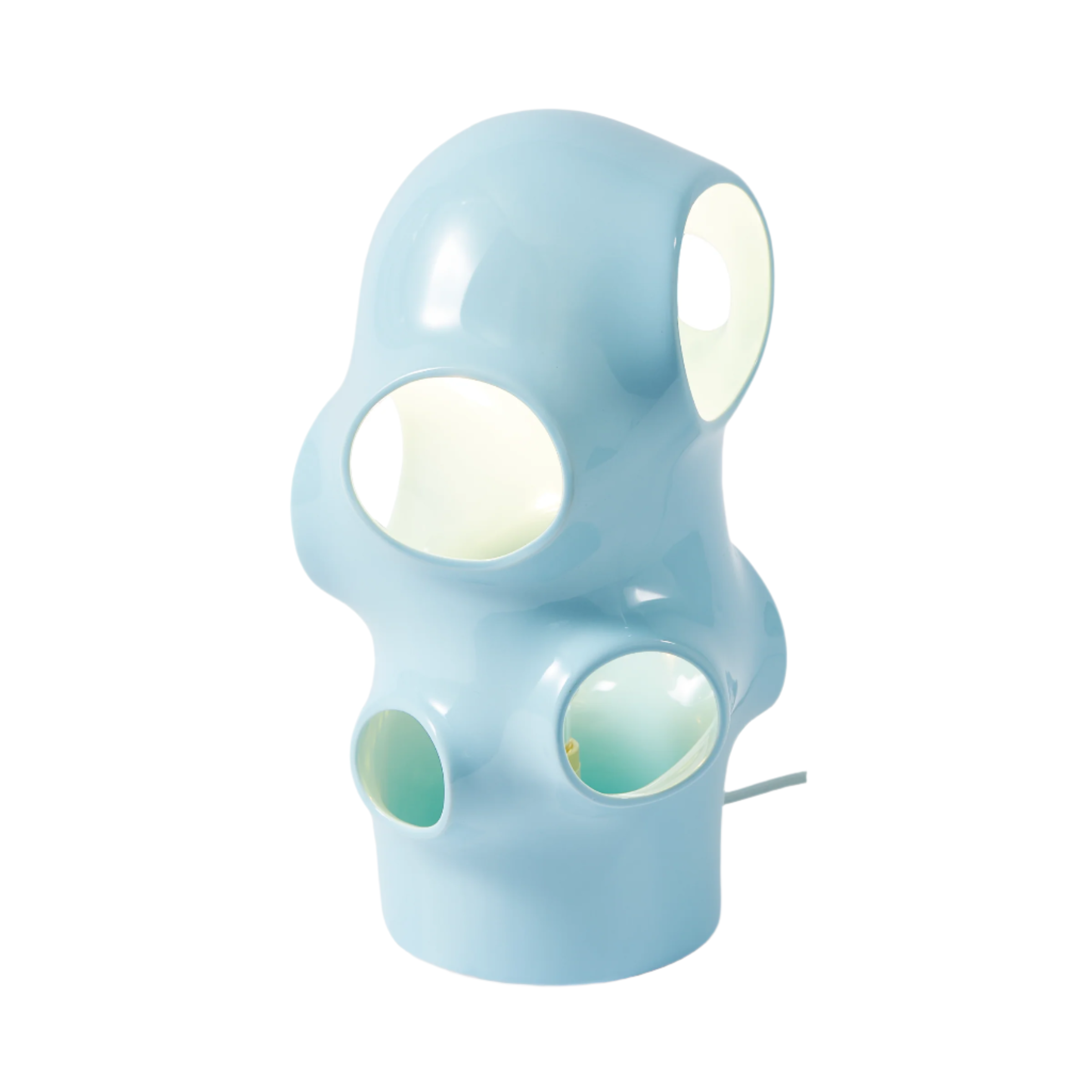 Stolná lampa BULLE svetlomodrá