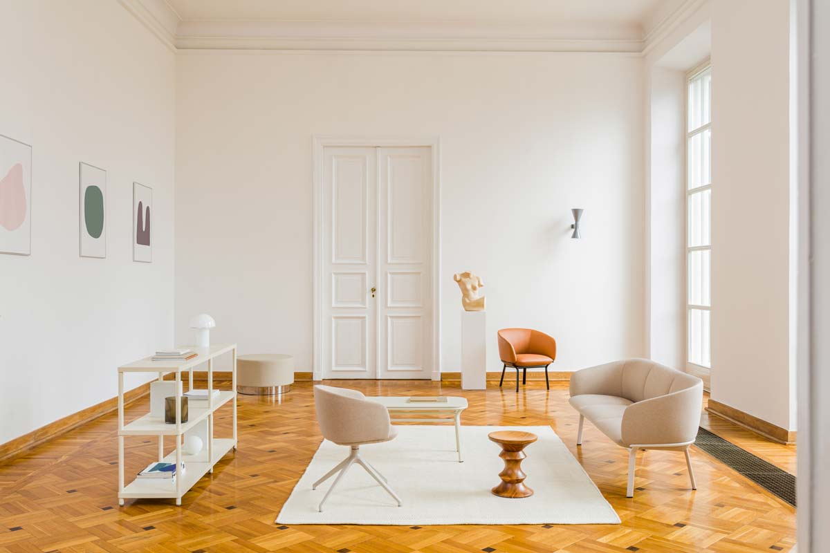 Stolik GRACE fornir s kovovou základňou