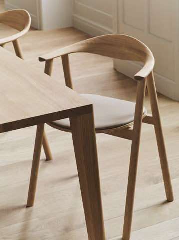 Graceful conference table black oak wood