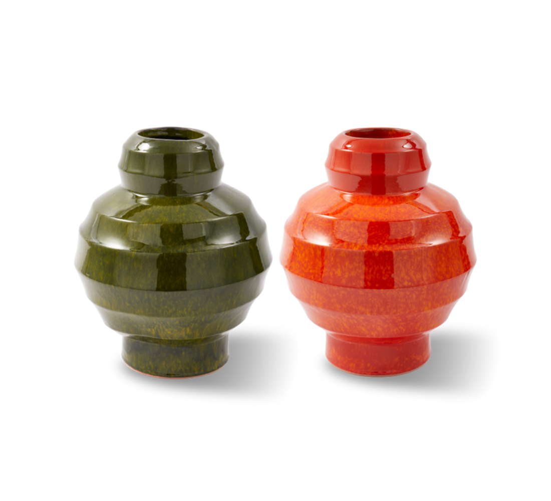 SUMO PLANT POT vase dark green