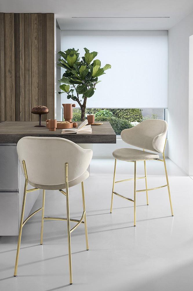 Hoker aksamitny HOLLY ciemnozielony Calligaris    Eye on Design