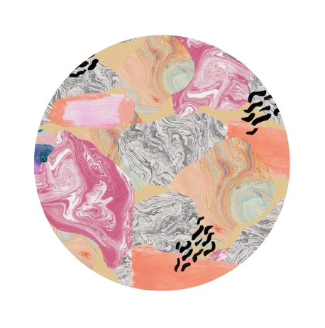 Murale w kształcie koła