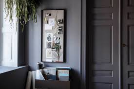 SCENERY PINBOARD NARROW cork board black ash wood