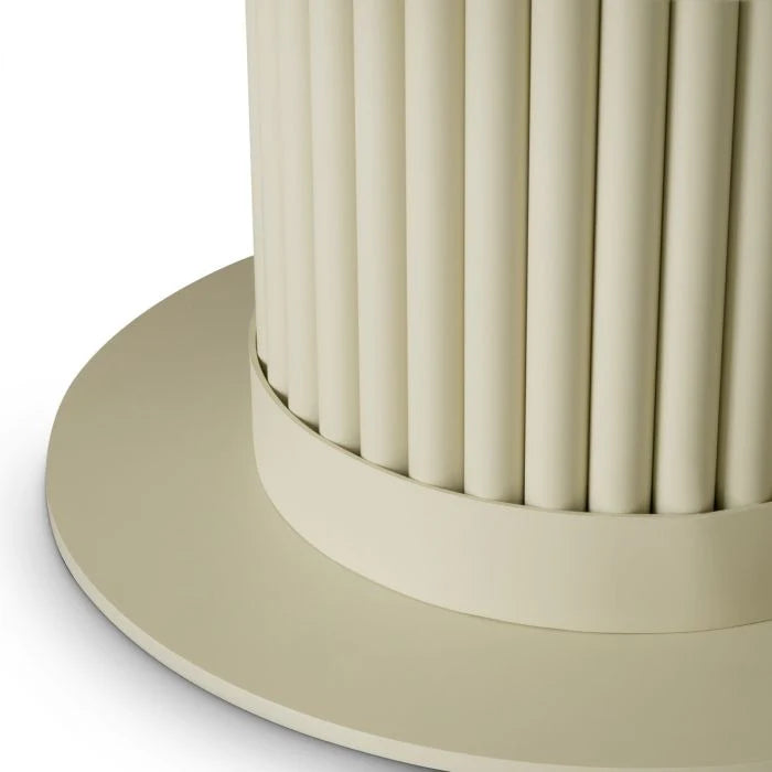 Vonkajší konferenčný stolík VOLTERRA krémová keramika